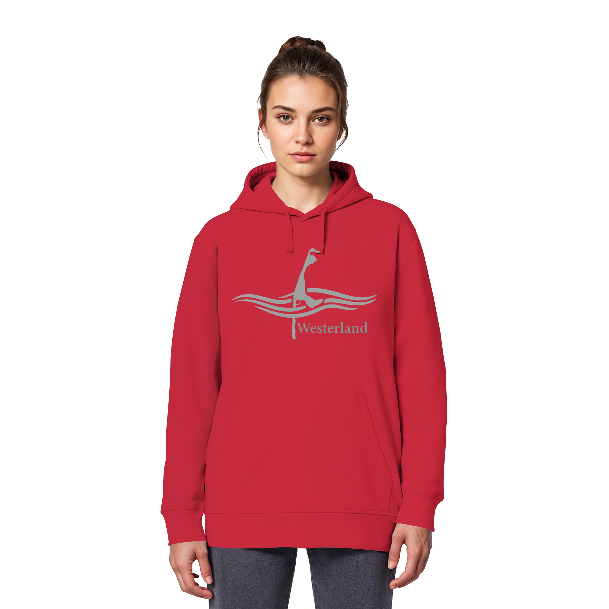 maritimes Sylt vom Meer umschlungen - Edition Westerland (Vorne) - Basic Hoodie
