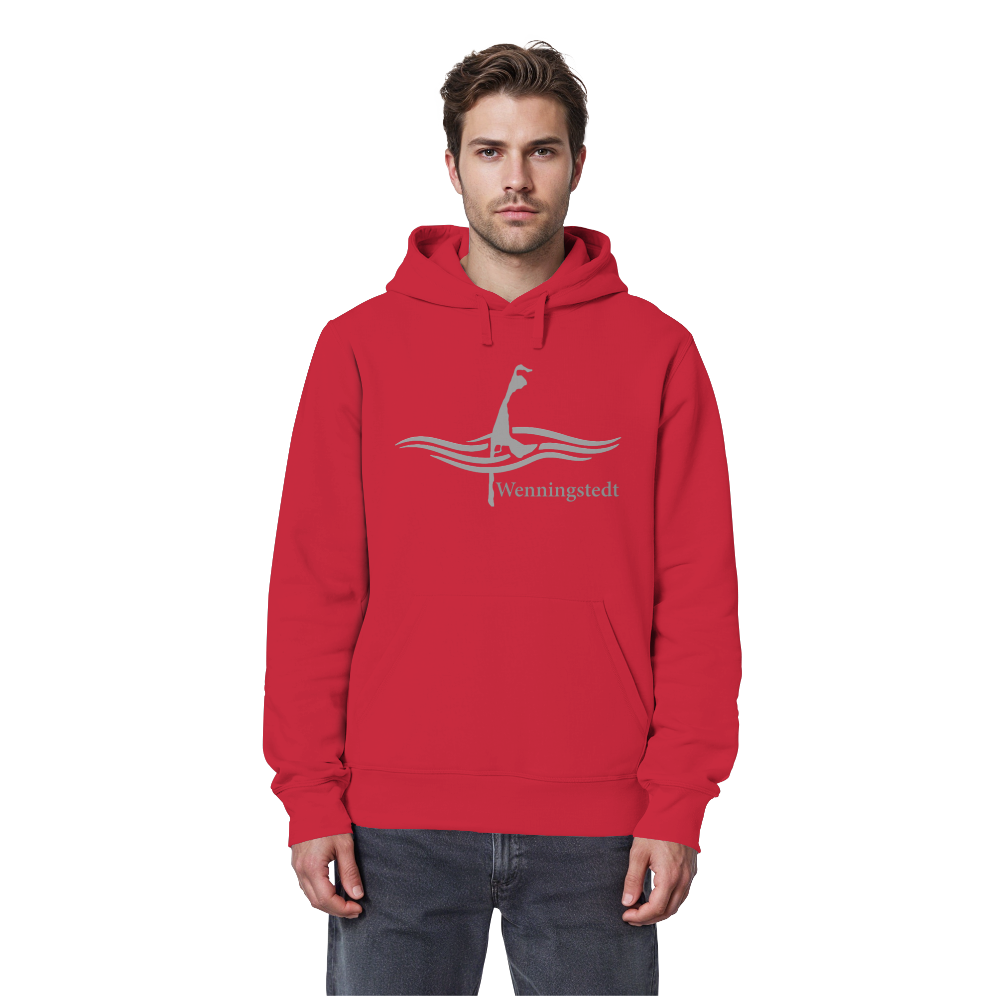 maritimes Sylt vom Meer umschlungen - Edition Wenningstedt (Vorne) Basic Hoodie