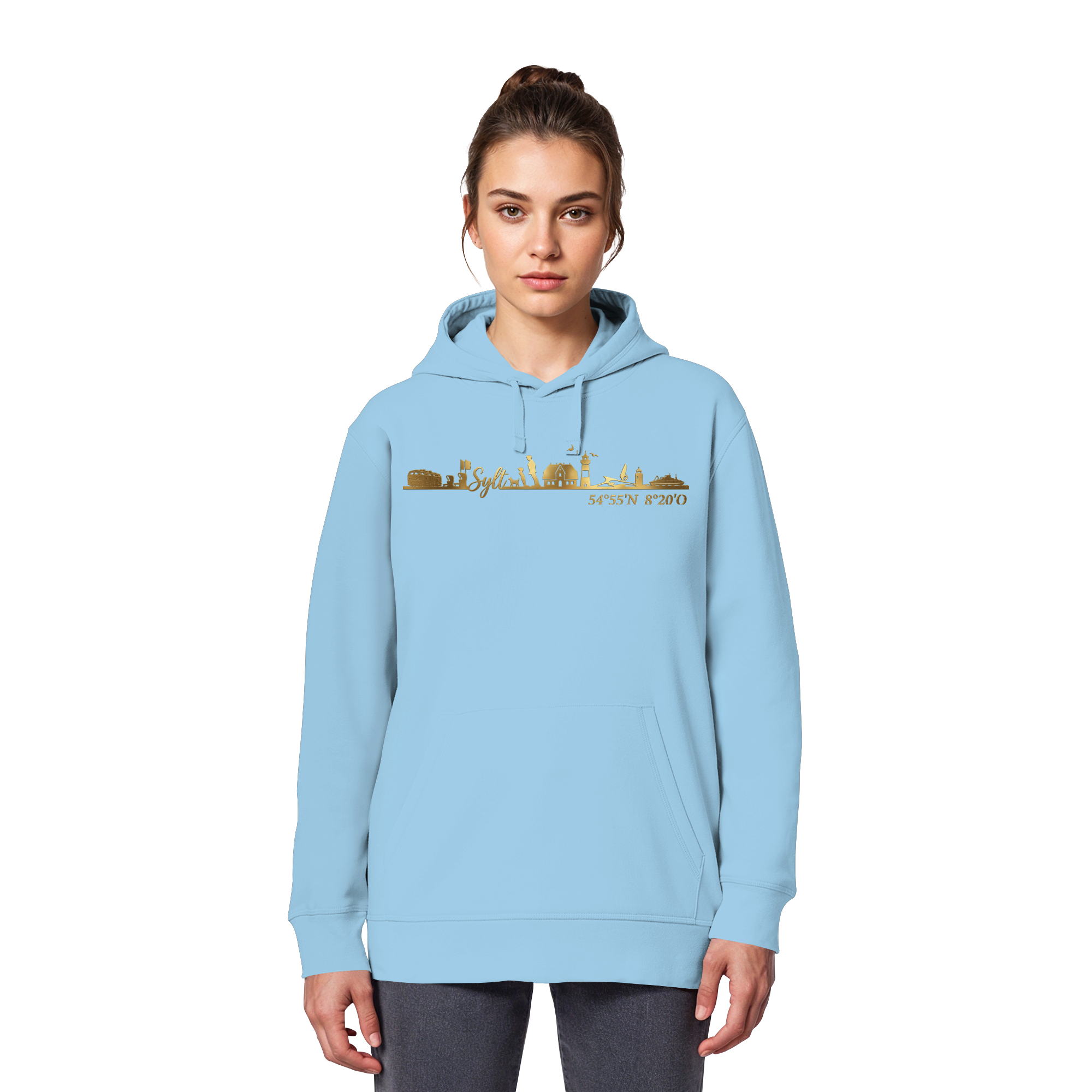 Skyline III - Premium Hoodie GoldArt