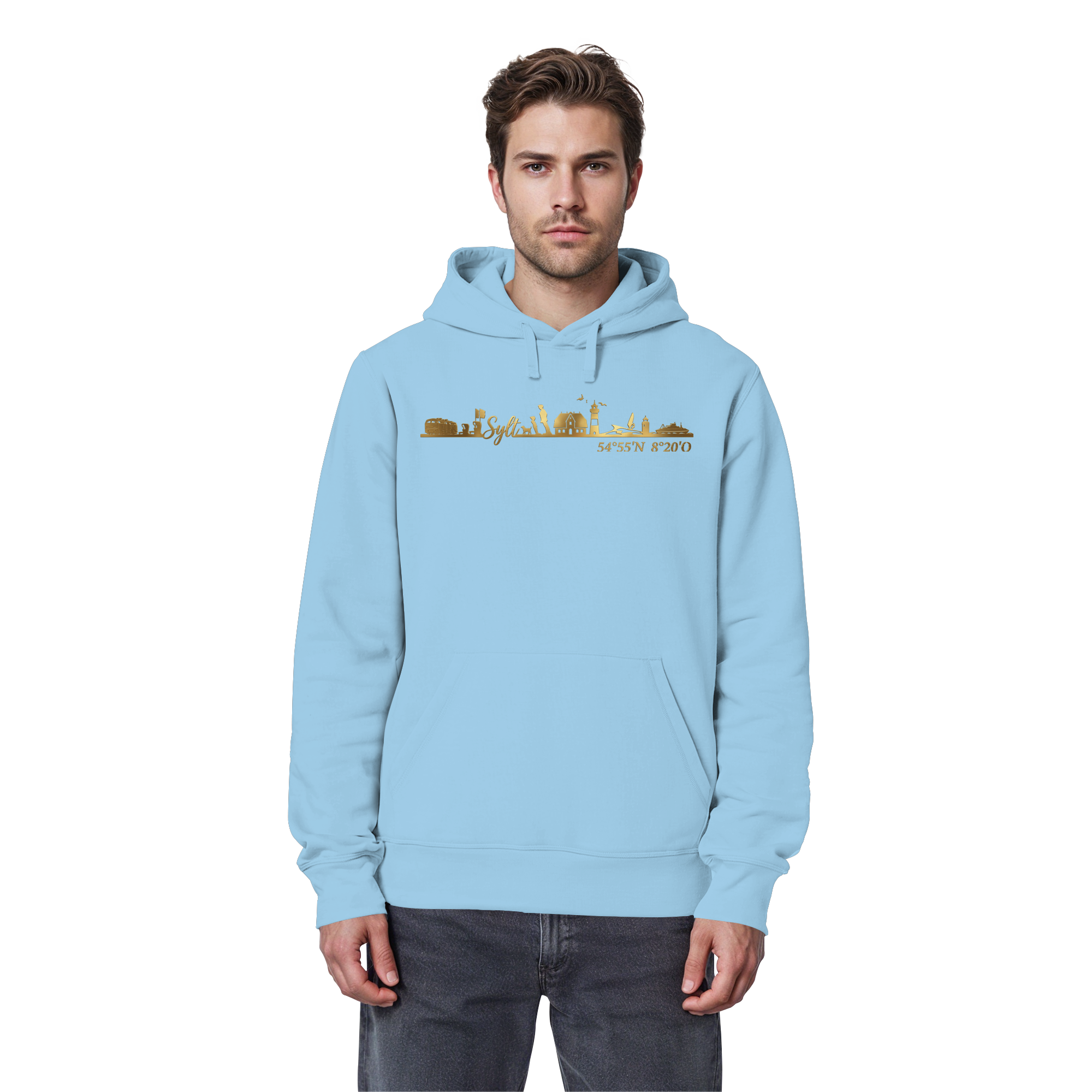 Skyline III - Premium Hoodie GoldArt