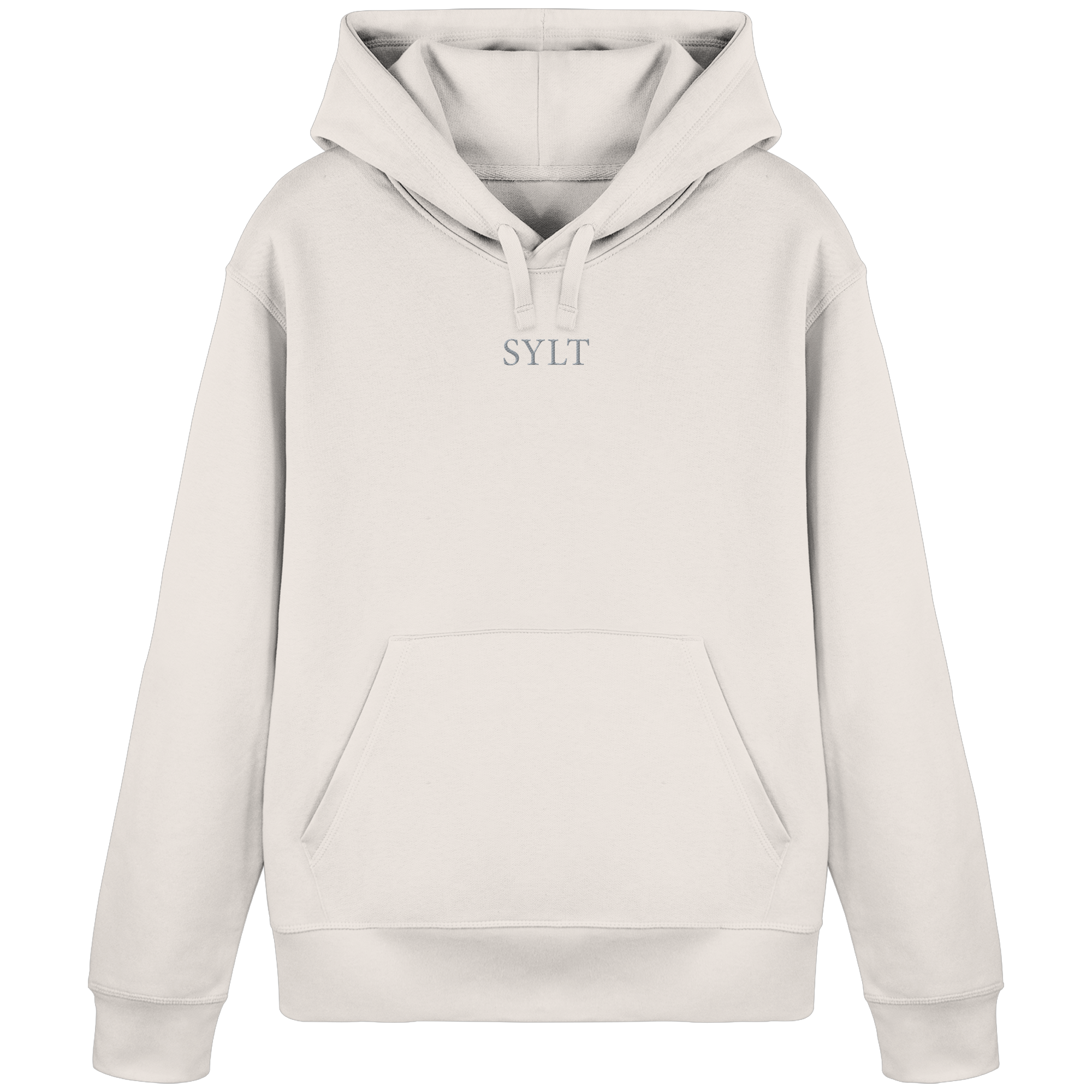 exklusives Sylt Design im Silberstick - Basic Hoodie