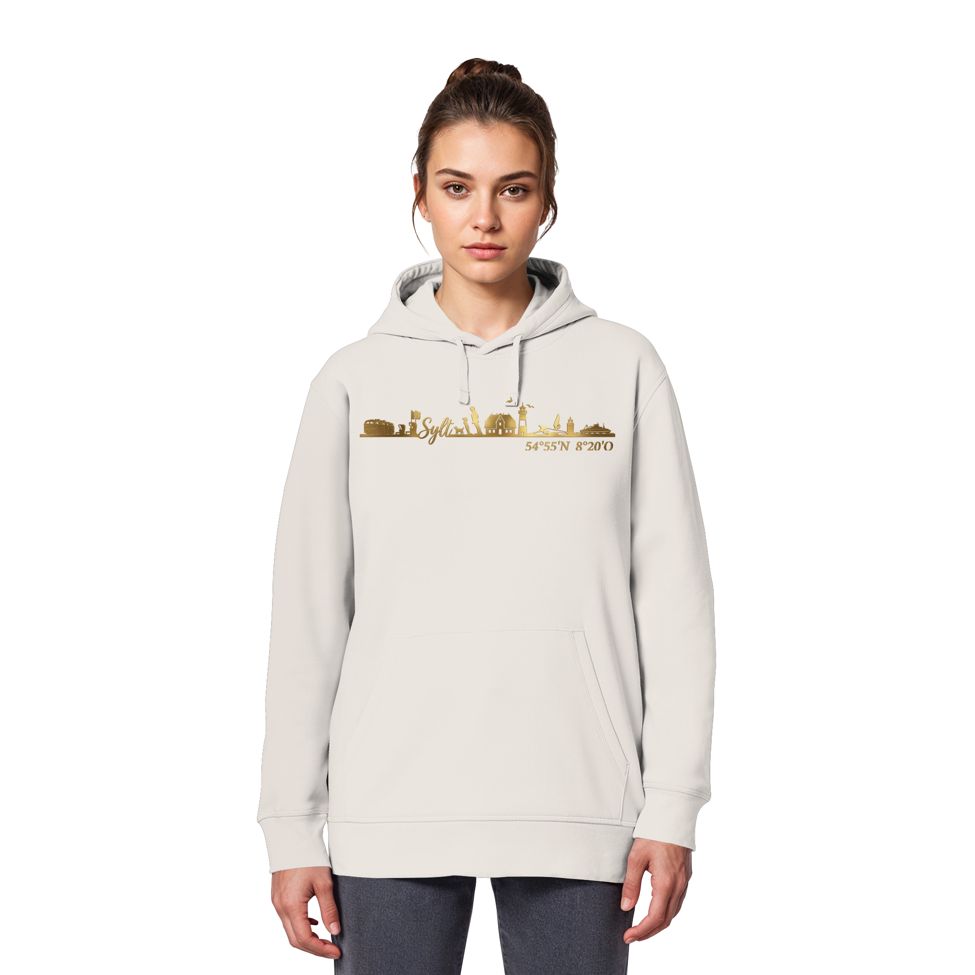 Skyline III - Premium Hoodie GoldArt