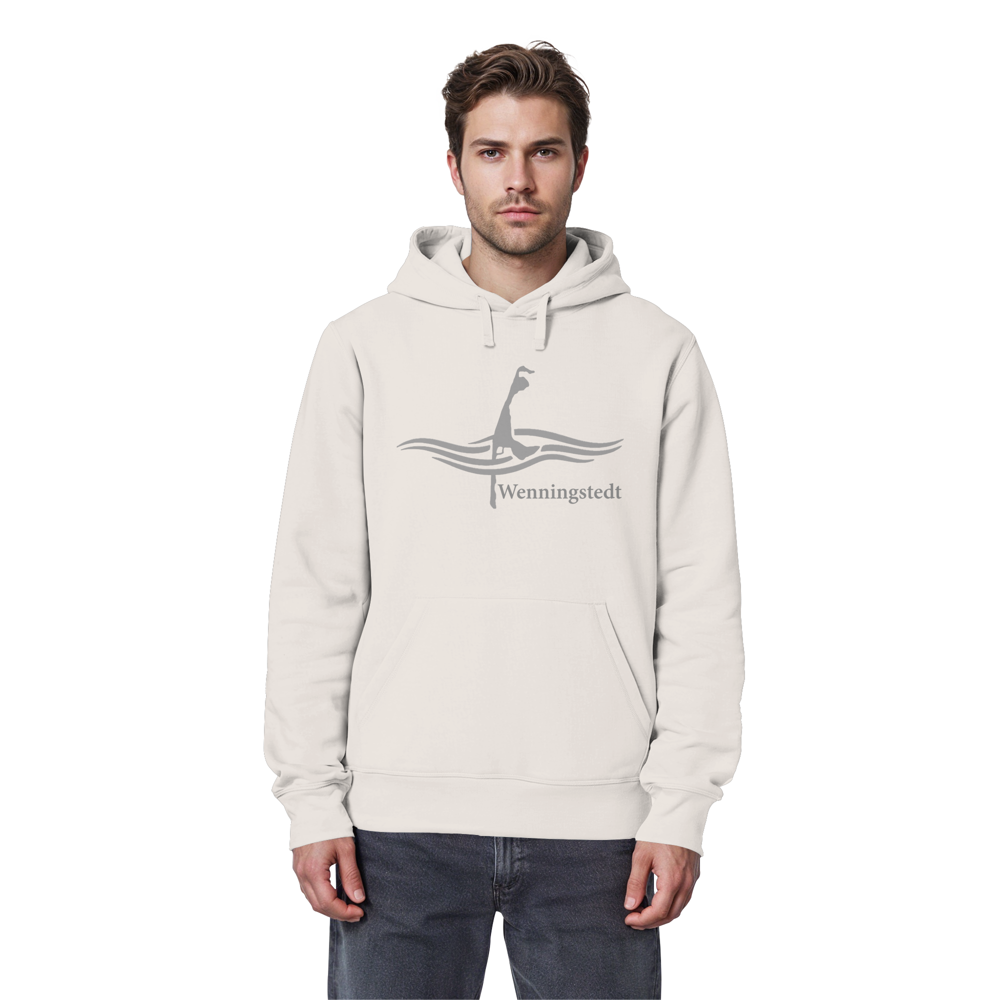 maritimes Sylt vom Meer umschlungen - Edition Wenningstedt (Vorne) Basic Hoodie
