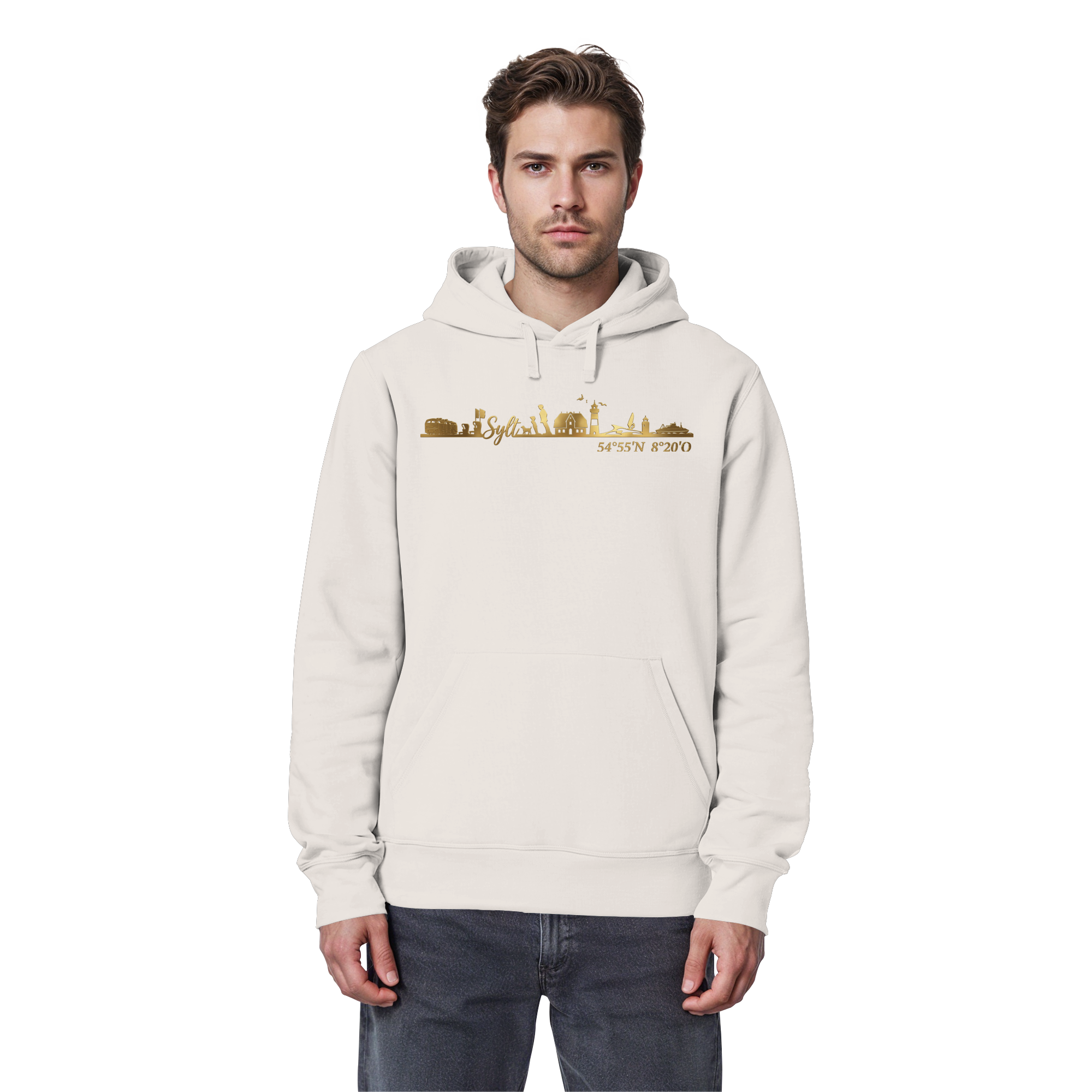Skyline III - Premium Hoodie GoldArt