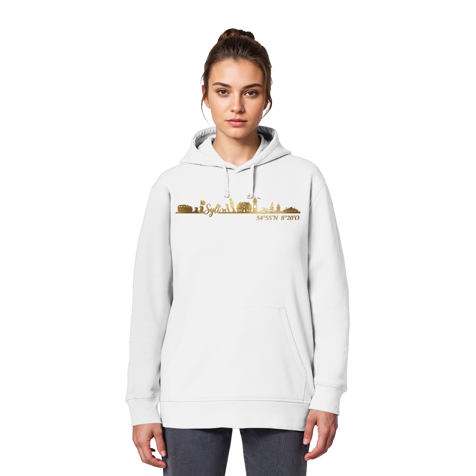 Skyline III - Premium Hoodie GoldArt