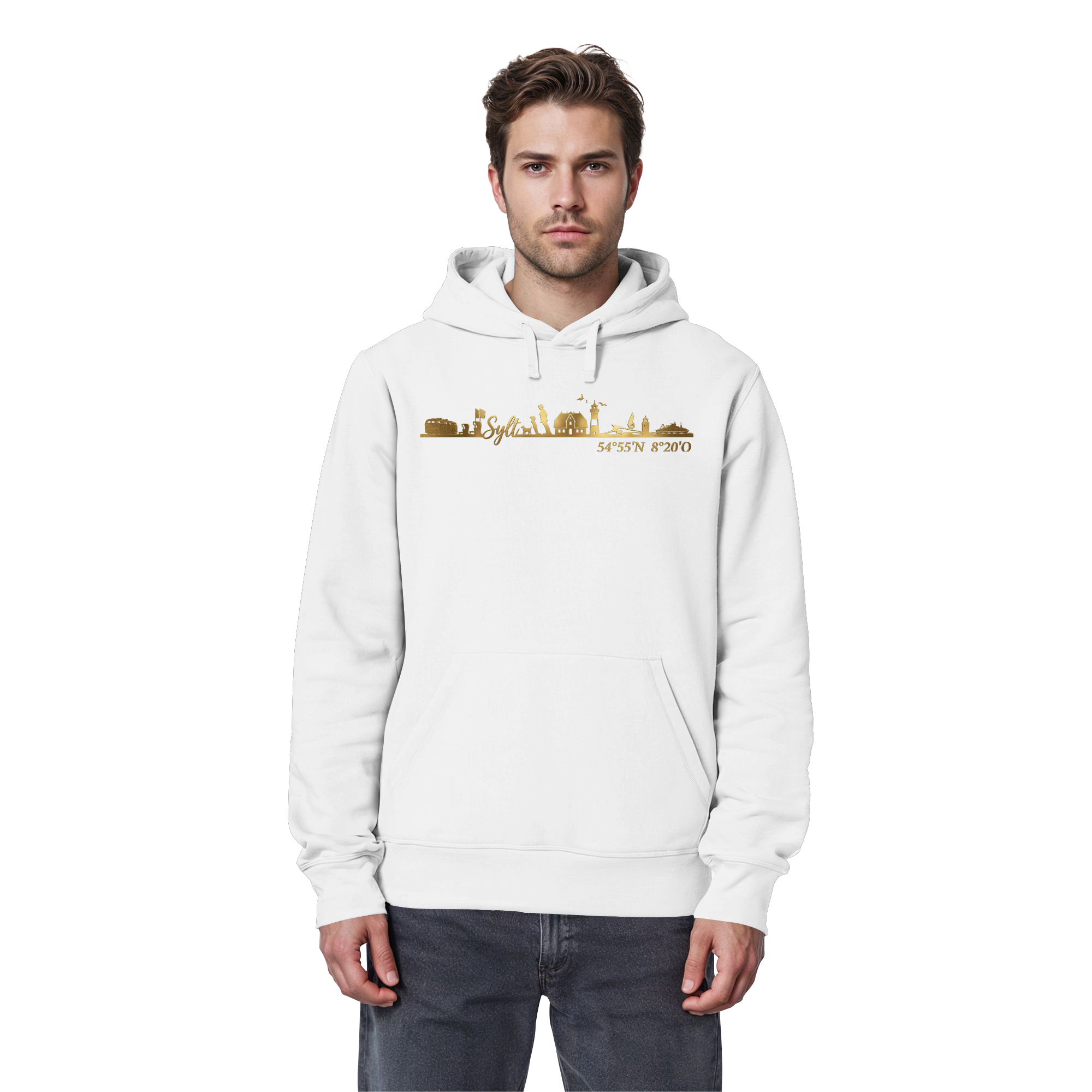 Skyline III - Premium Hoodie GoldArt