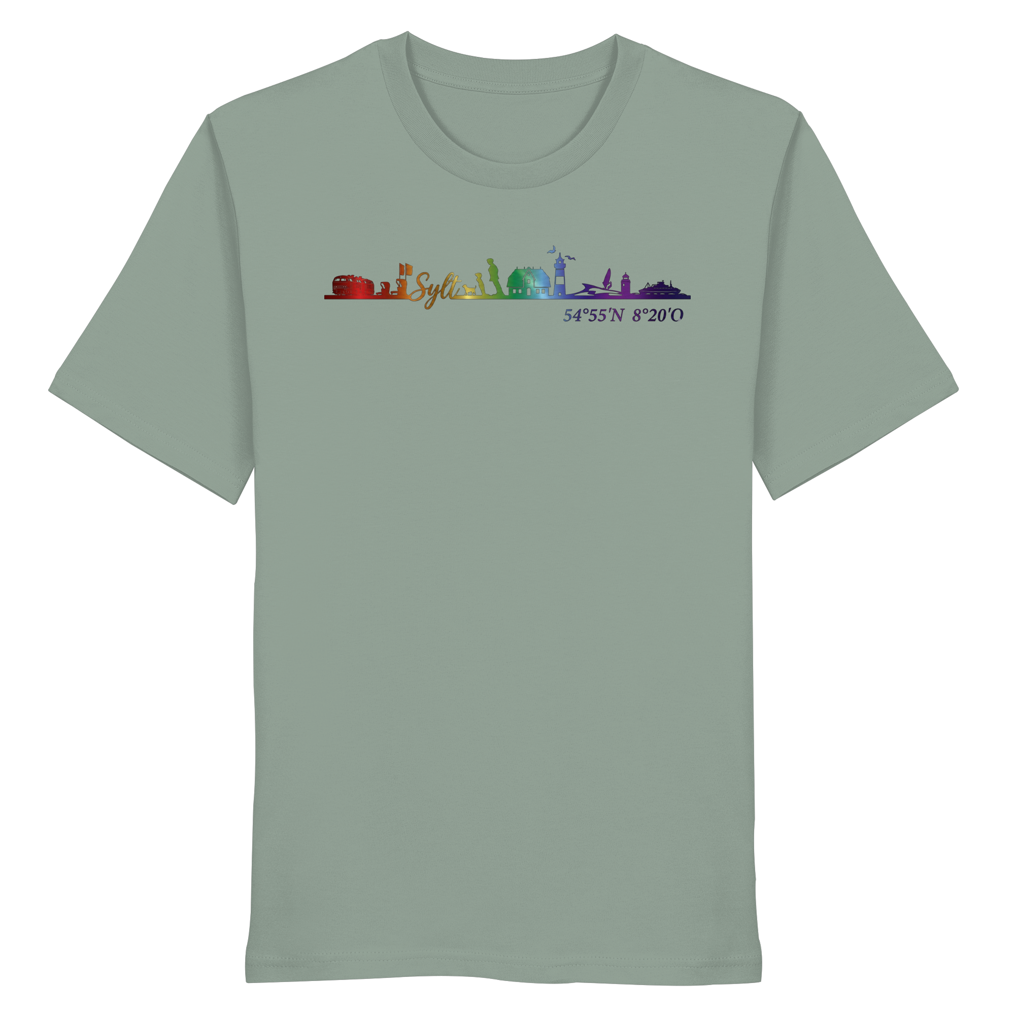 Skyline IV ~ Sylt ist bunt - Premium T-Shirt
