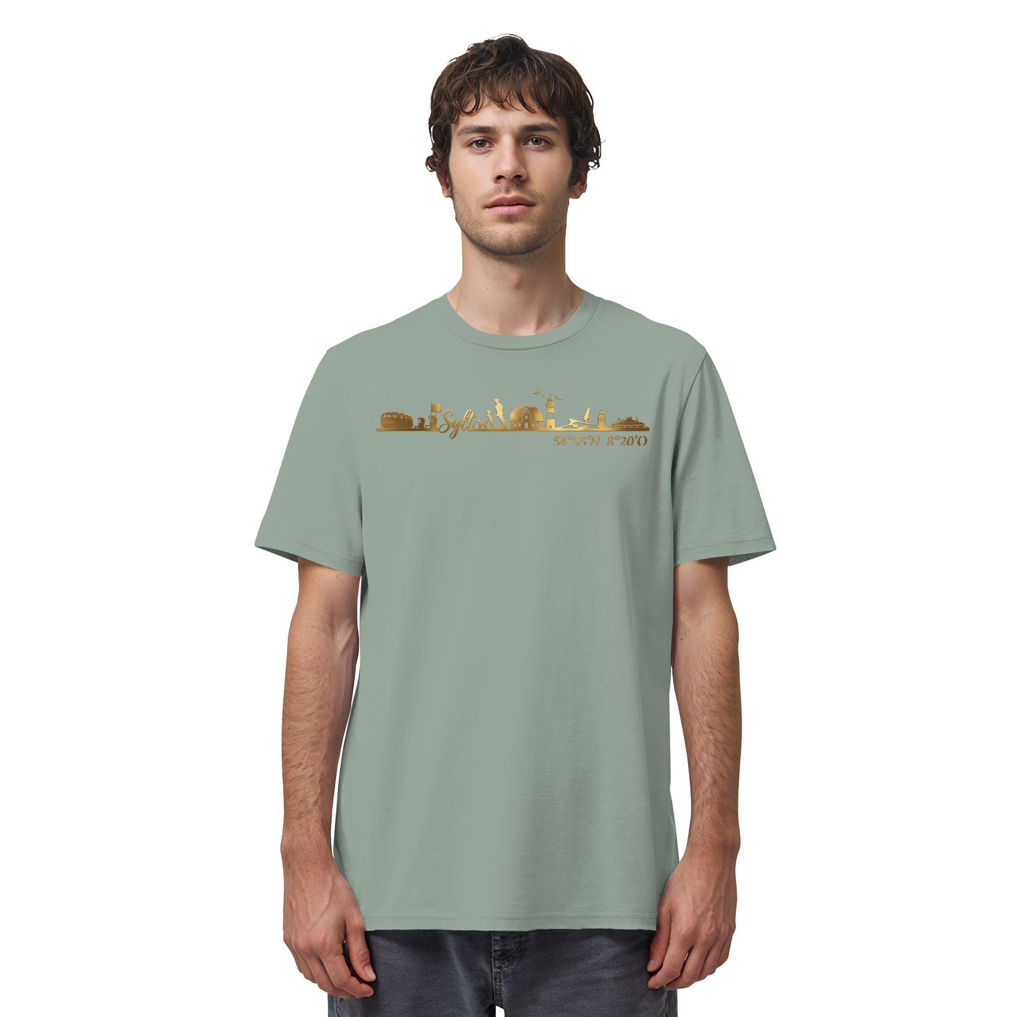Skyline III - Premium T-Shirt GoldArt