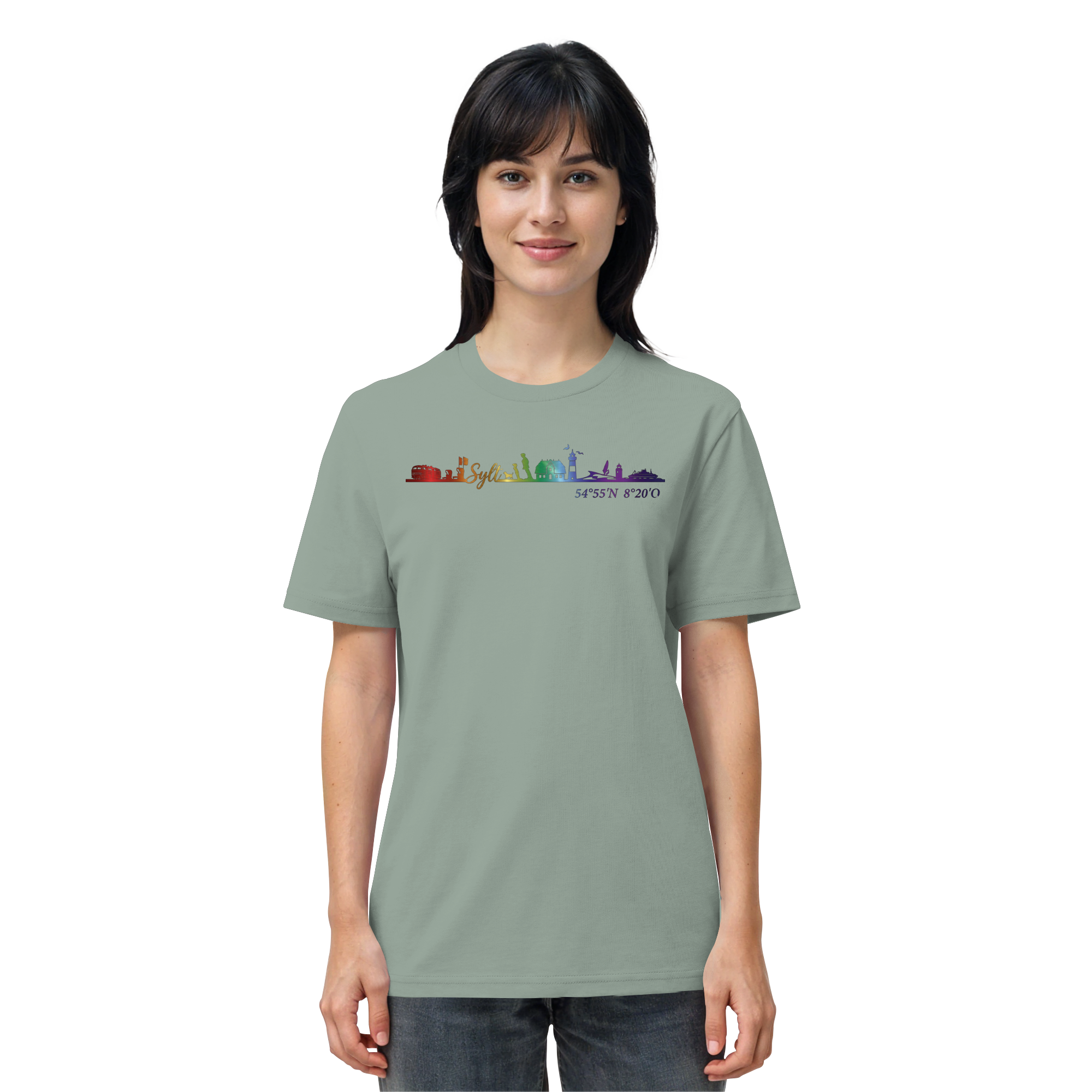 Skyline IV ~ Sylt ist bunt - Premium T-Shirt