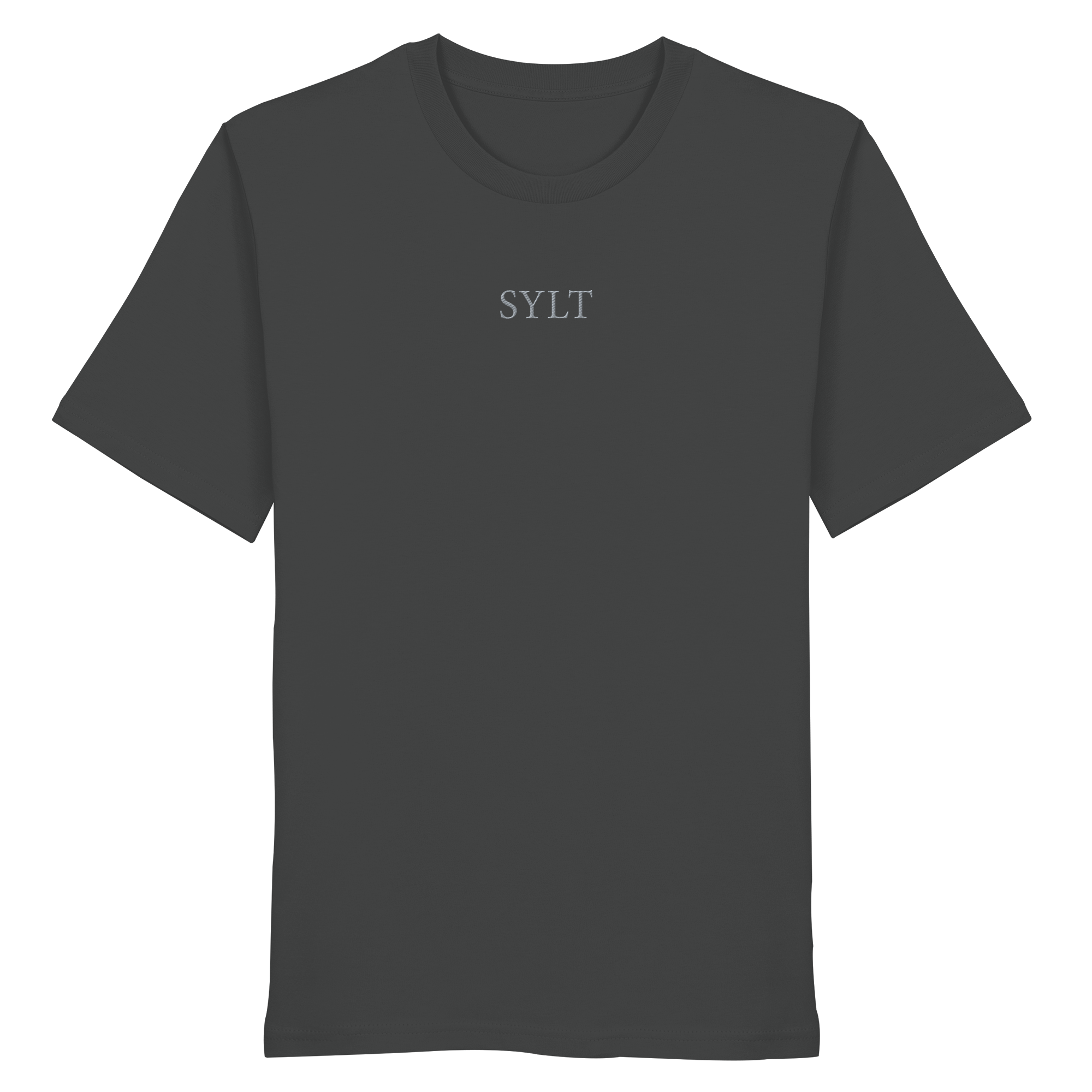 exklusives Sylt Design im Silberstick - Basic T-Shirt
