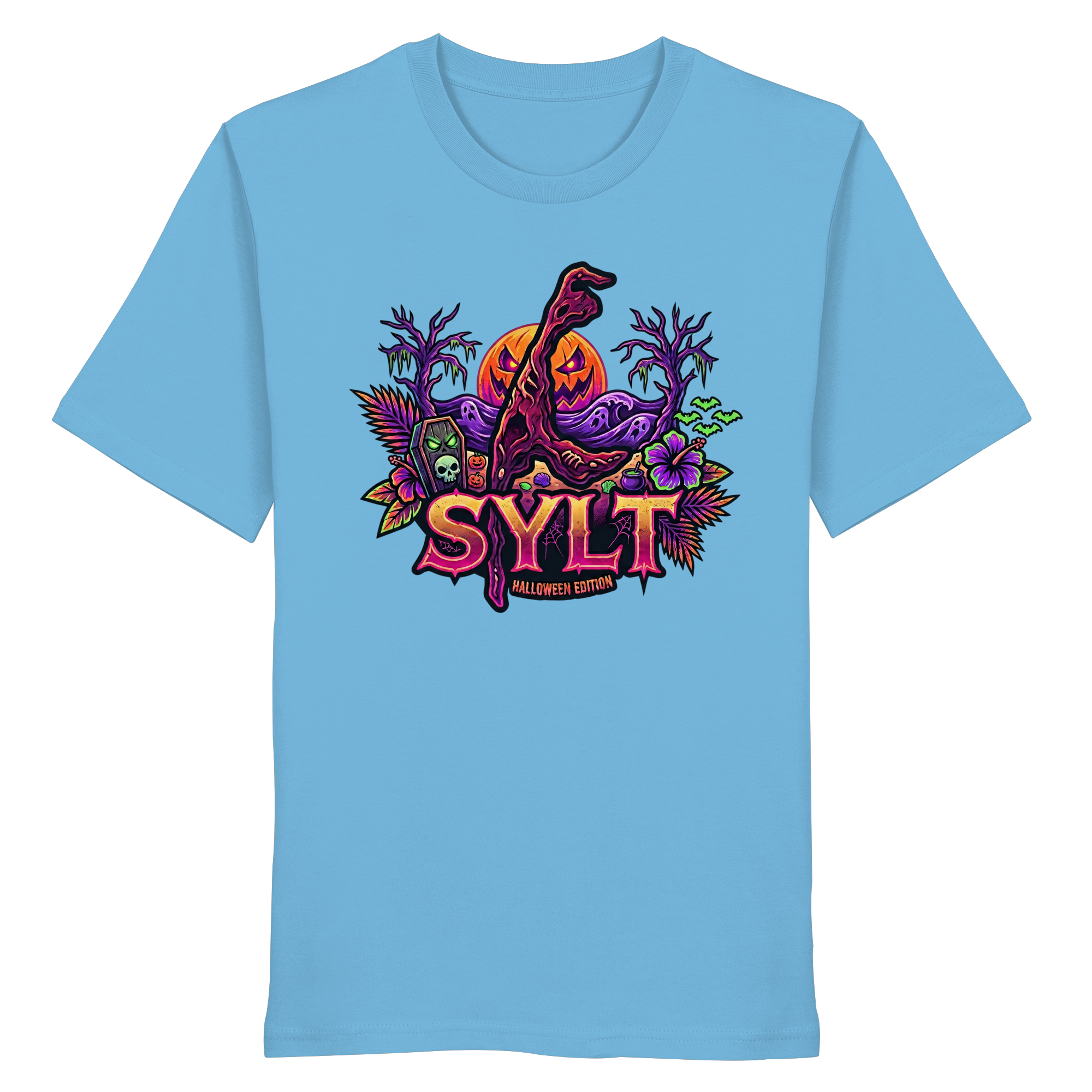 🎃 SYLT HALLOWEEN EDITION – PREMIUM T-SHIRT (Brustprint)