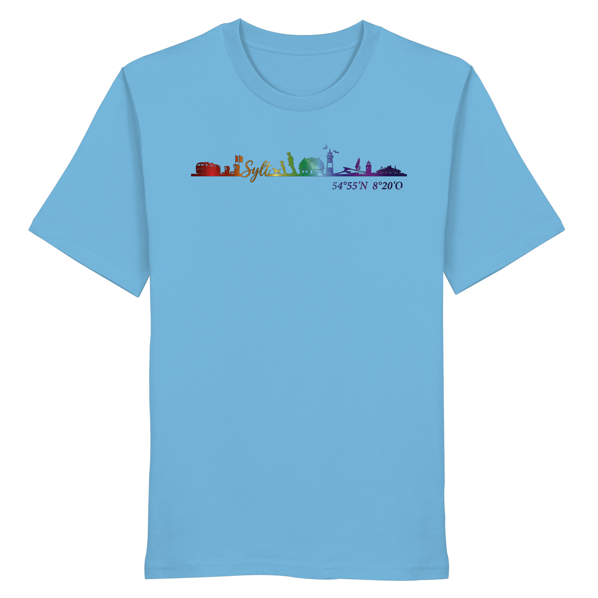 Skyline IV ~ Sylt ist bunt - Premium T-Shirt