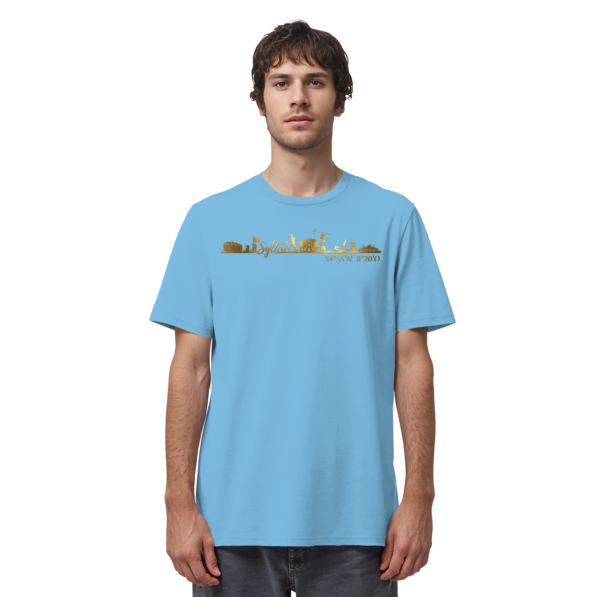 Skyline III - Premium T-Shirt GoldArt