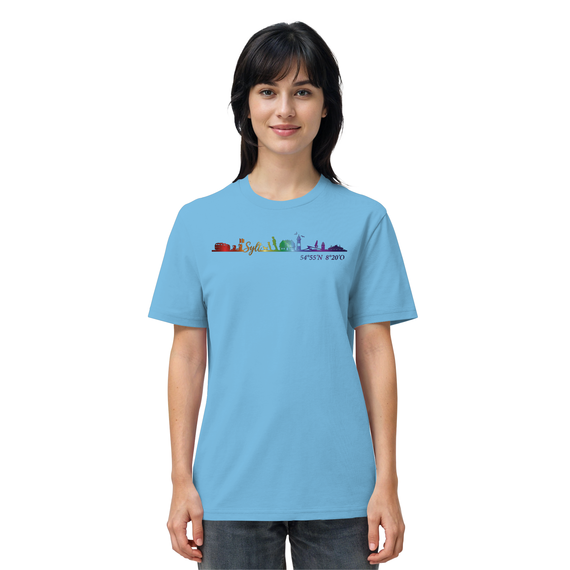 Skyline IV ~ Sylt ist bunt - Premium T-Shirt