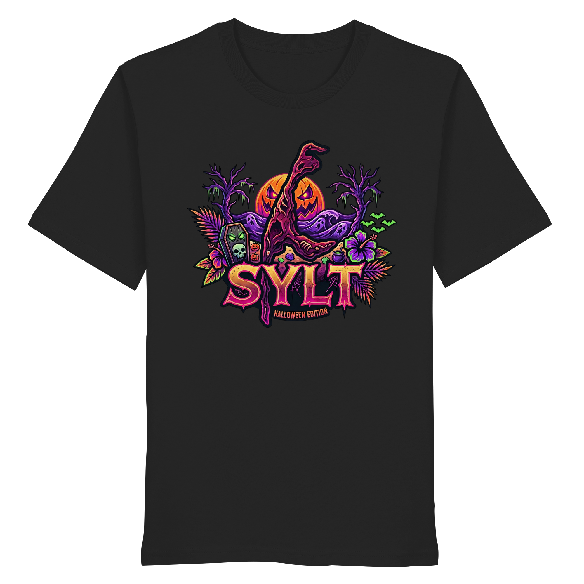 🎃 SYLT HALLOWEEN EDITION – PREMIUM T-SHIRT (Brustprint)