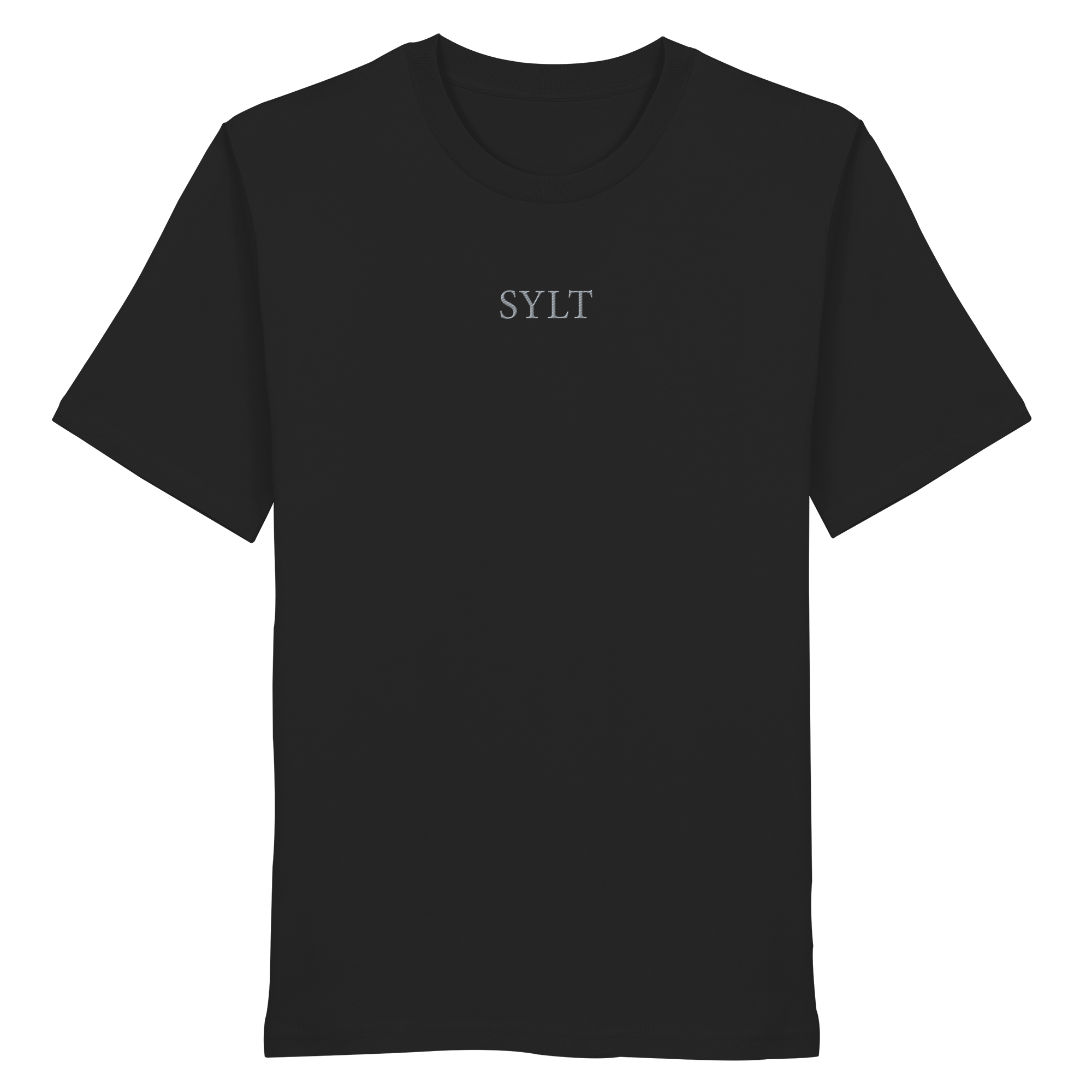 exklusives Sylt Design im Silberstick - Basic T-Shirt