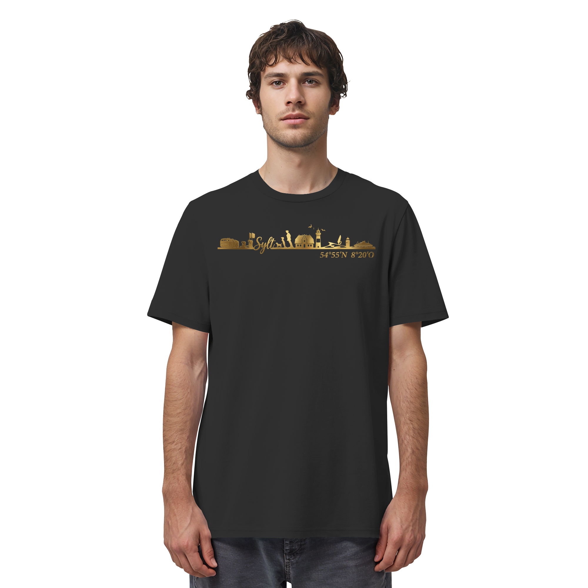 Skyline III - Premium T-Shirt GoldArt