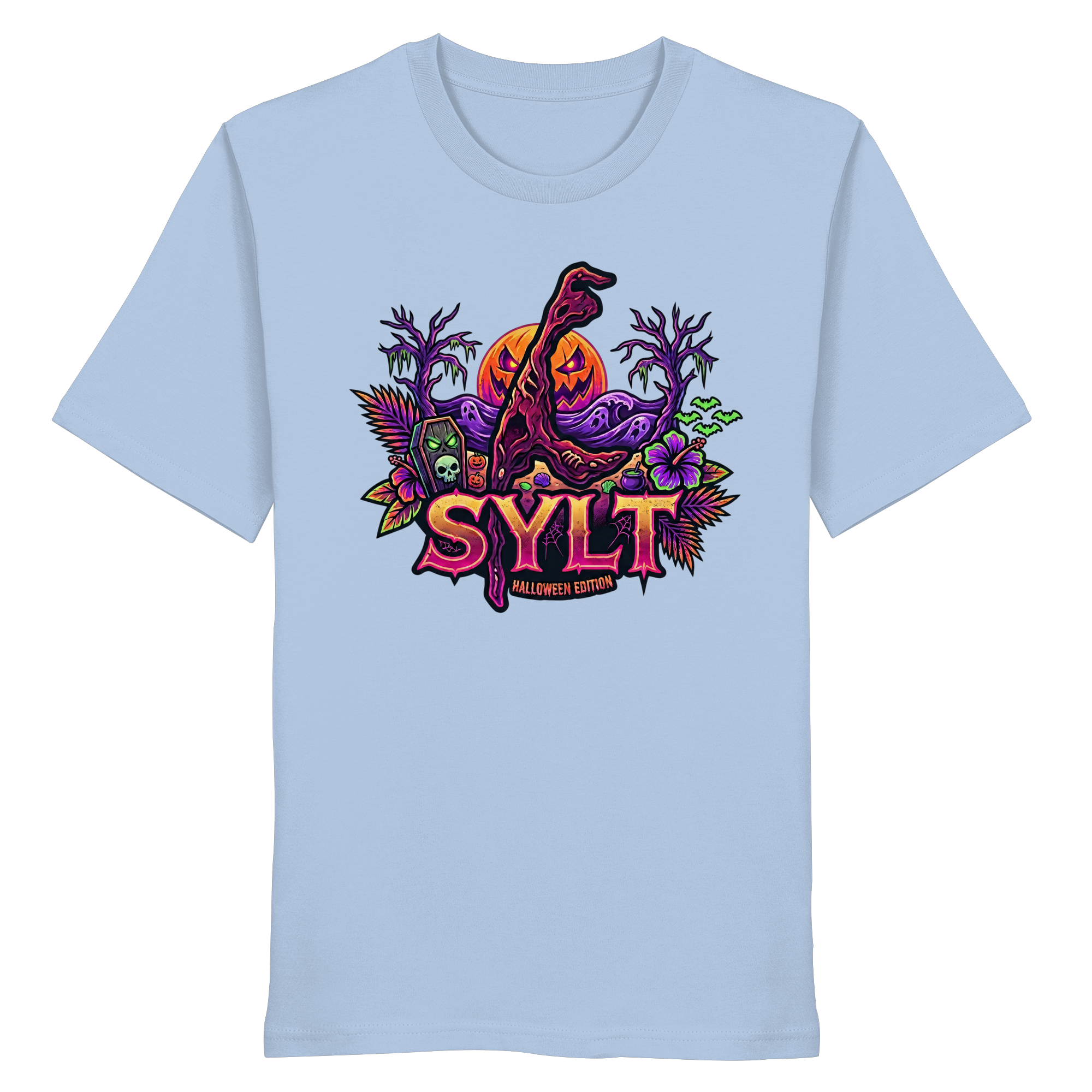 🎃 SYLT HALLOWEEN EDITION – PREMIUM T-SHIRT (Brustprint)