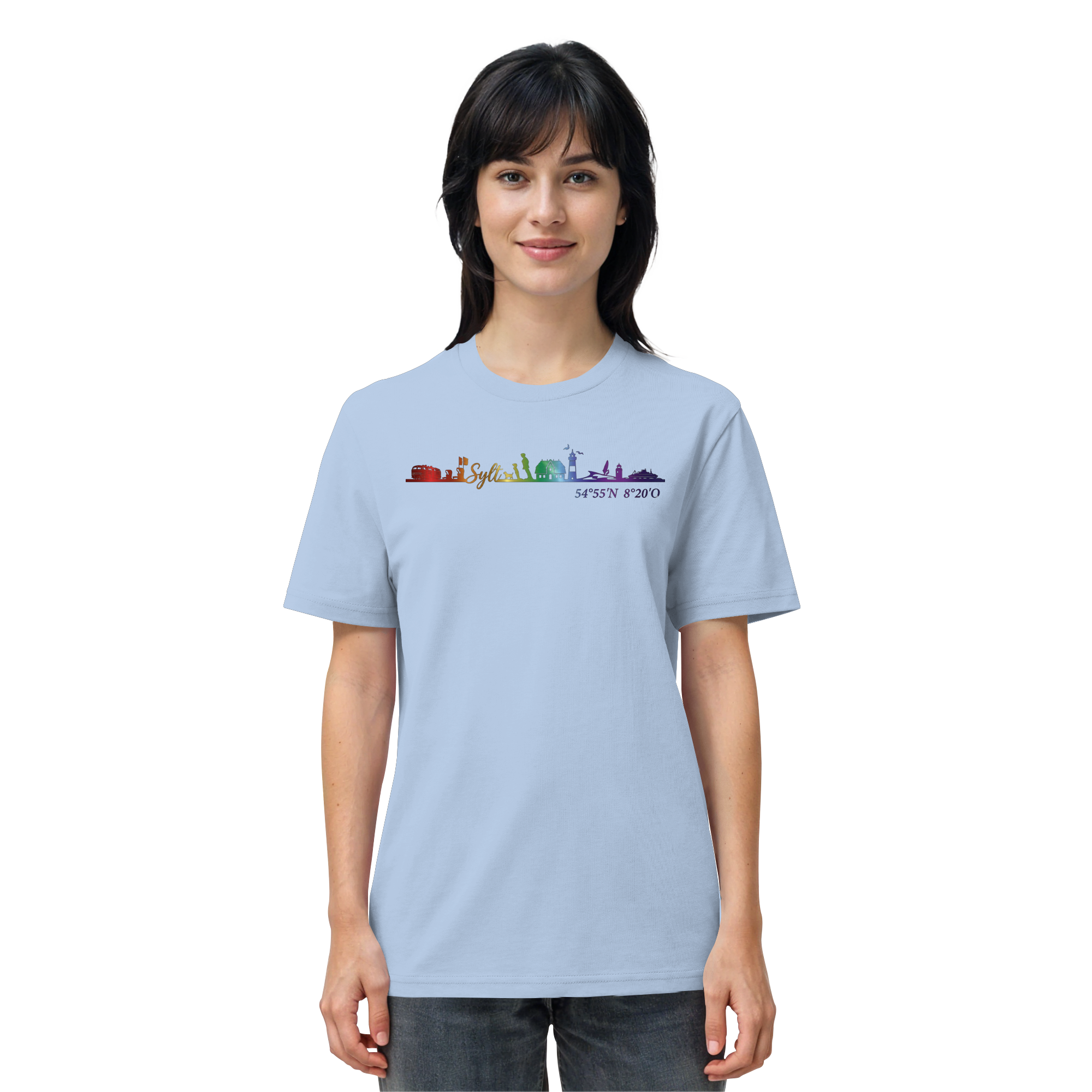 Skyline IV ~ Sylt ist bunt - Premium T-Shirt