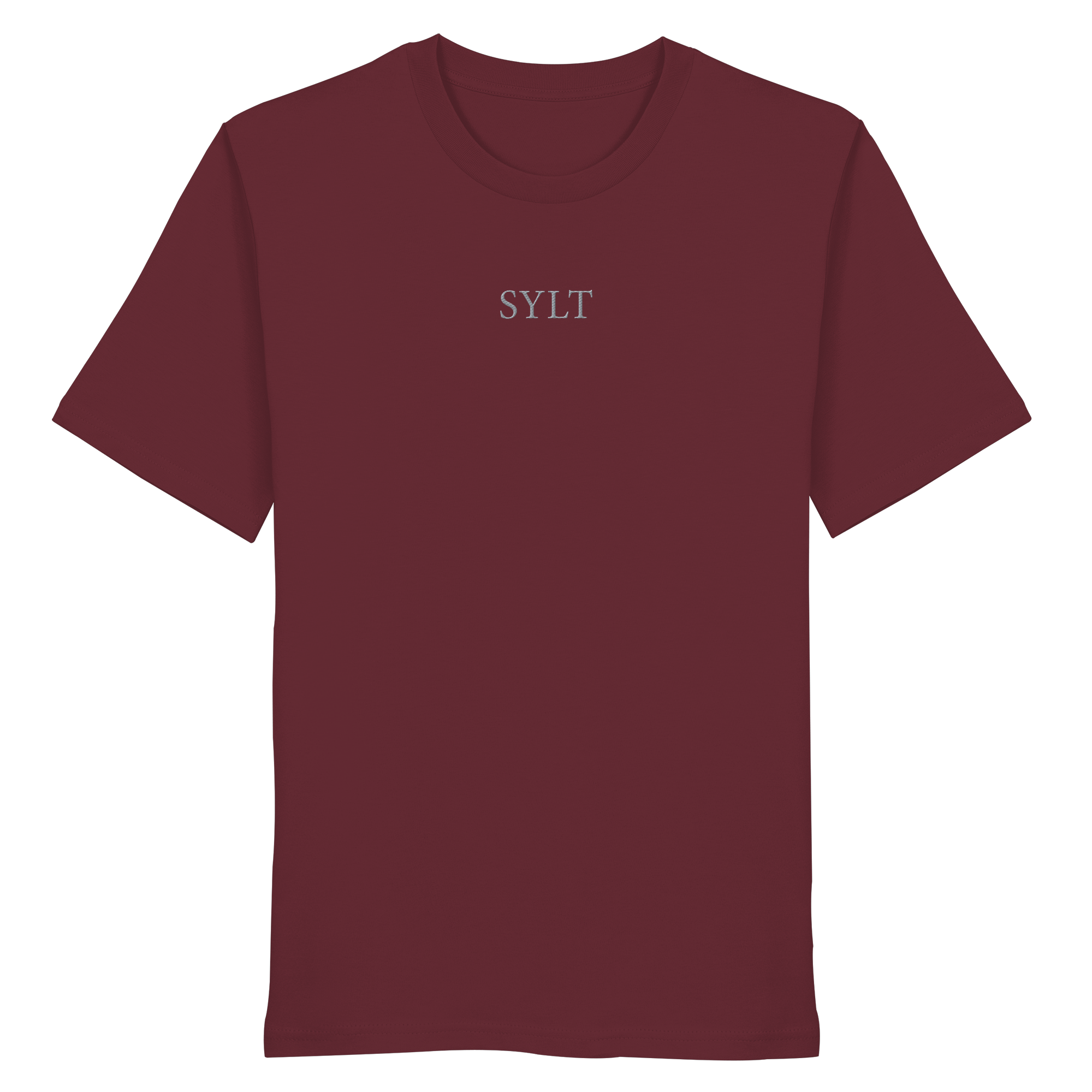 exklusives Sylt Design im Silberstick - Basic T-Shirt