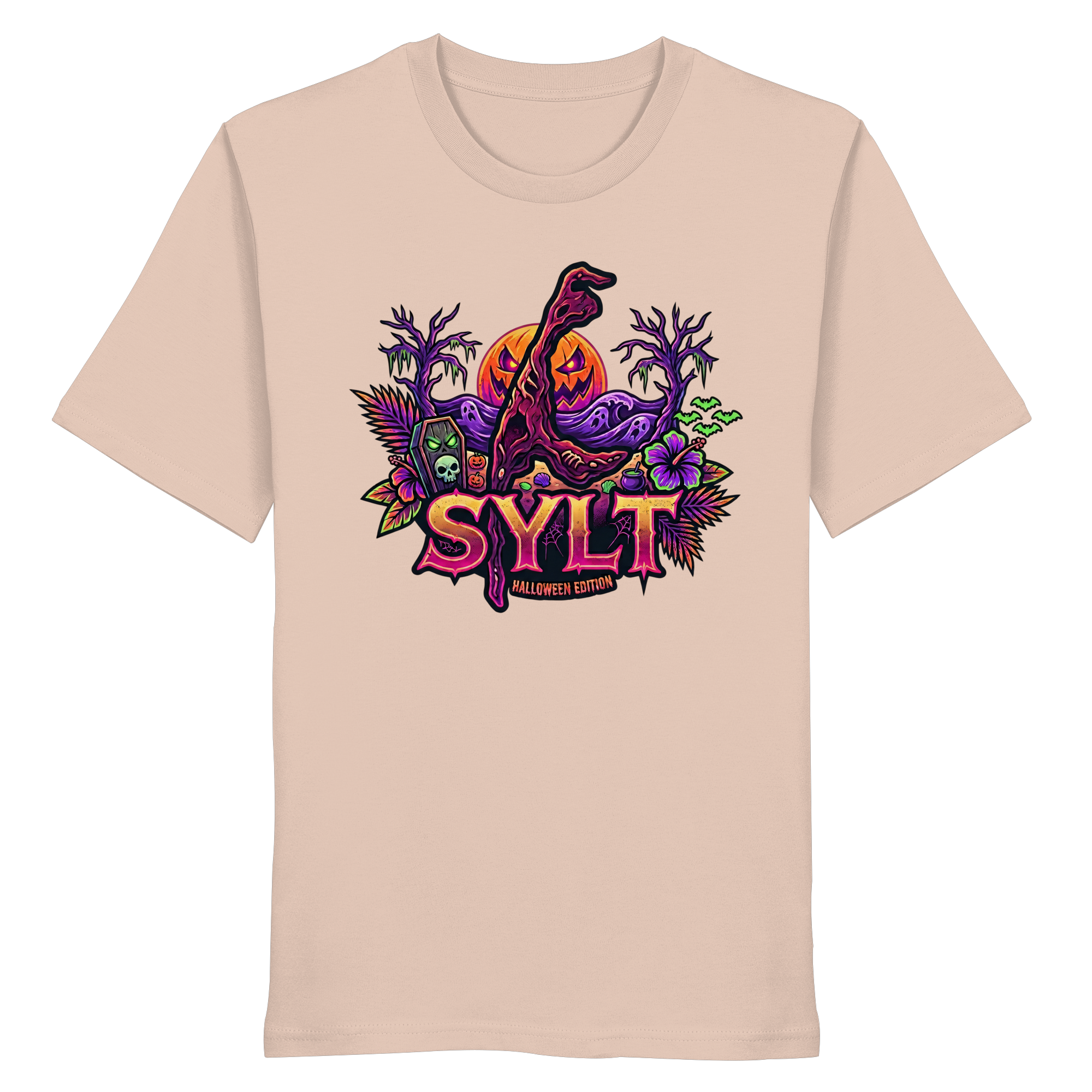 🎃 SYLT HALLOWEEN EDITION – PREMIUM T-SHIRT (Brustprint)