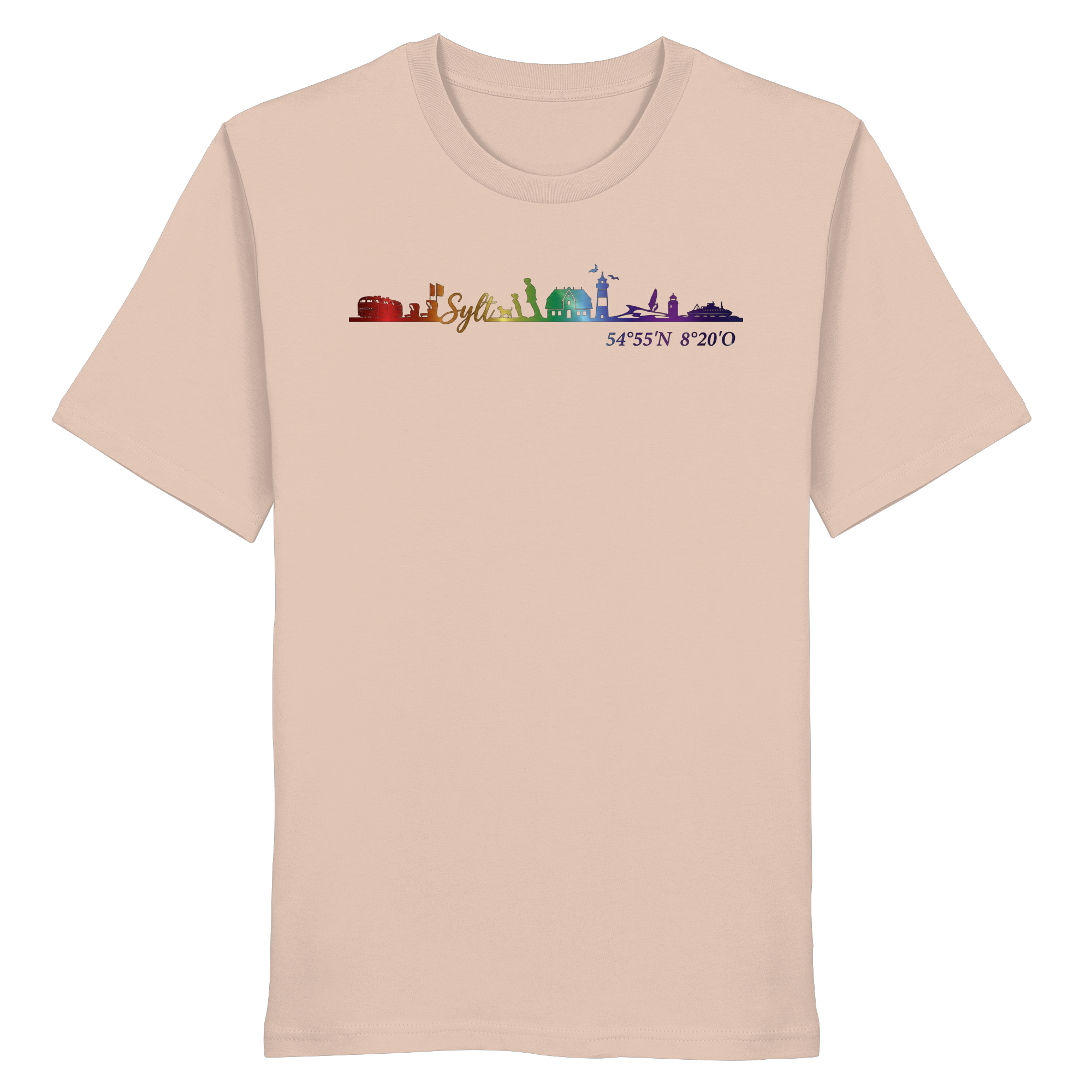 Skyline IV ~ Sylt ist bunt - Premium T-Shirt
