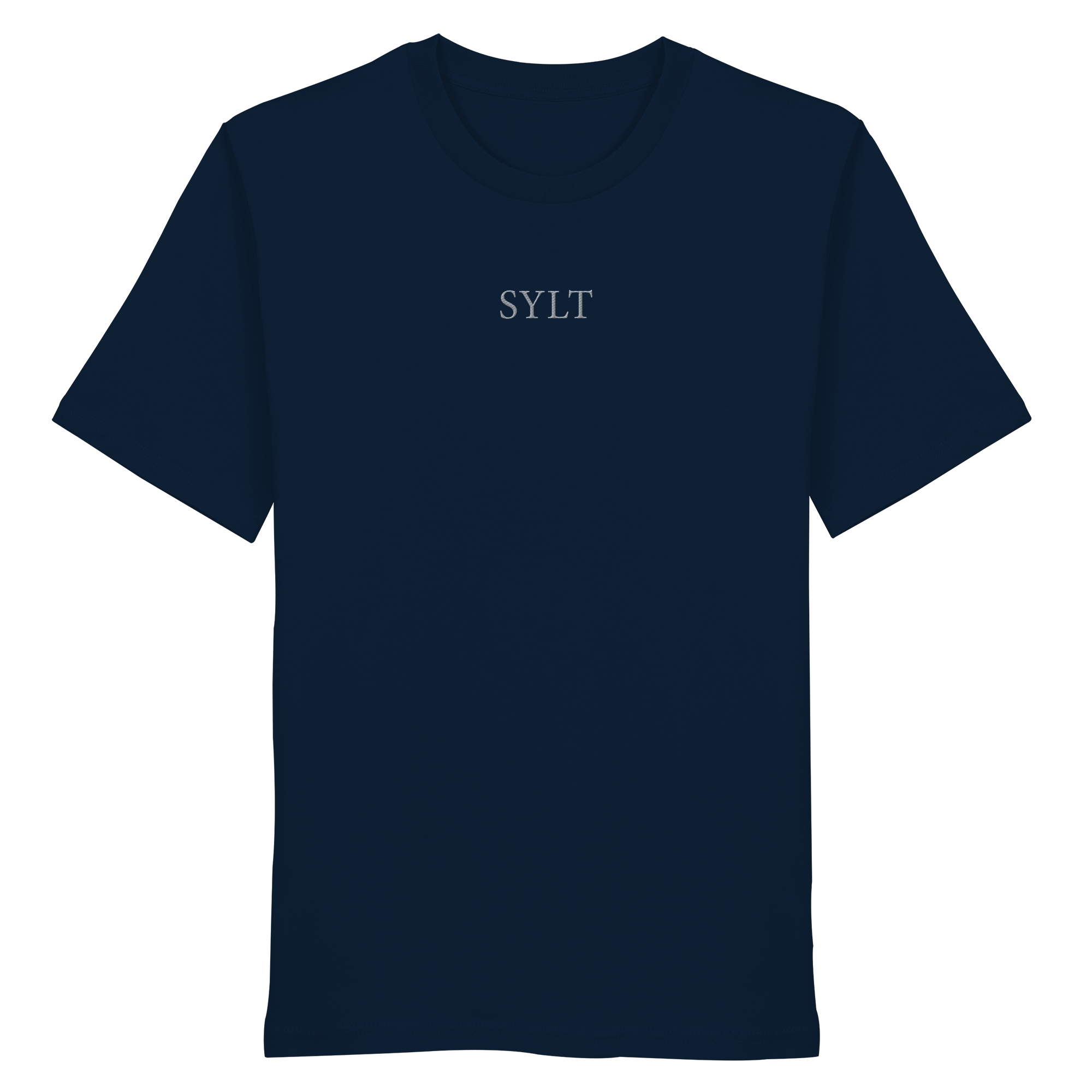 exklusives Sylt Design im Silberstick - Basic T-Shirt