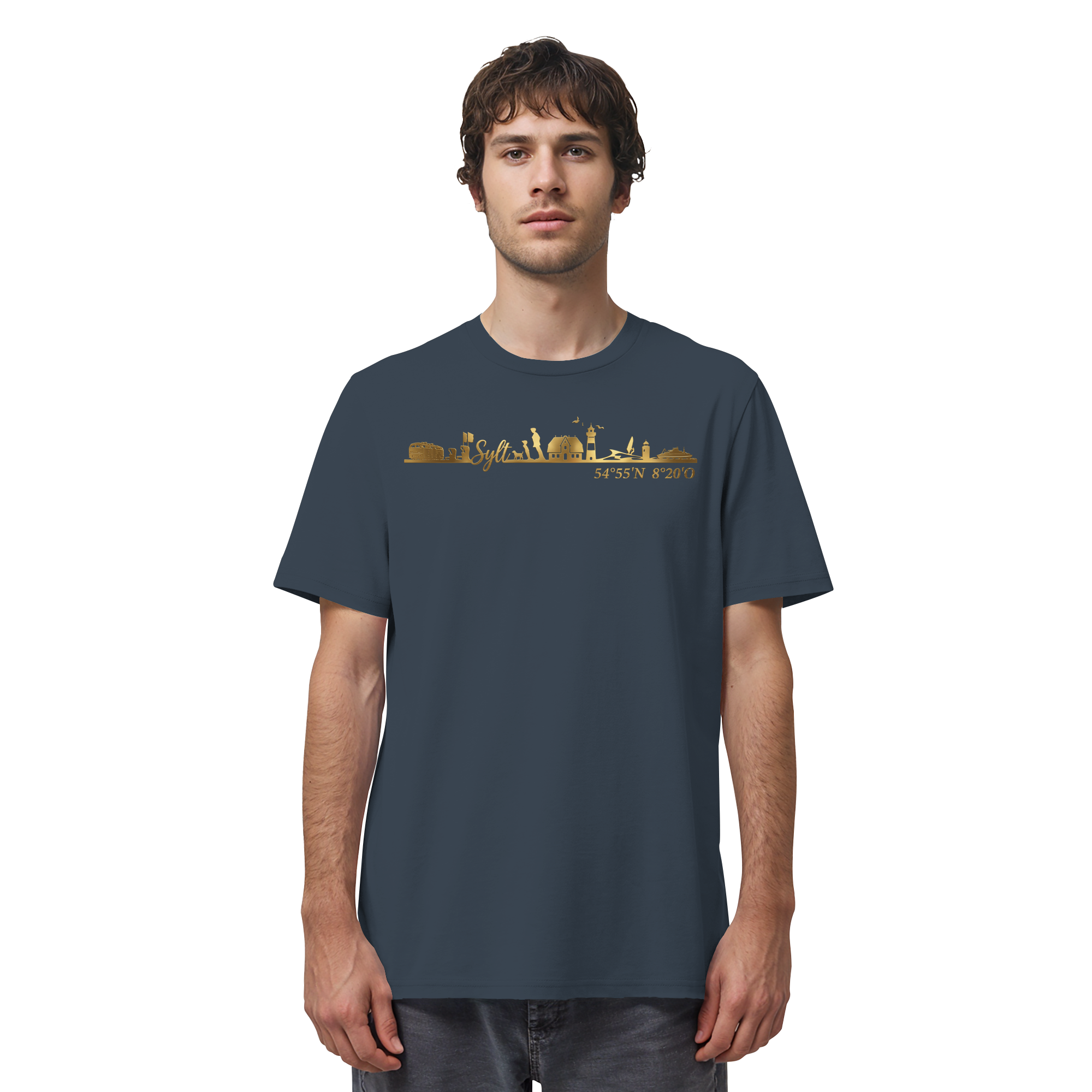 Skyline III - Premium T-Shirt GoldArt