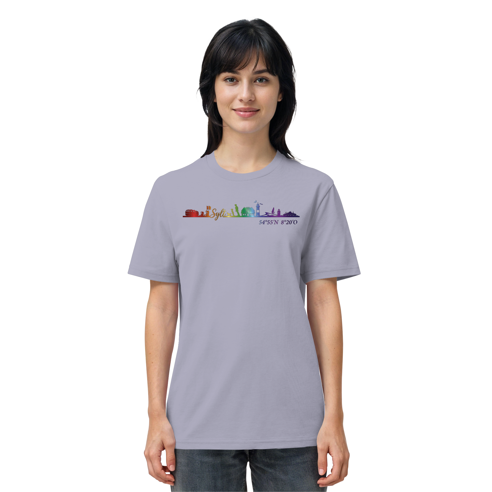 Skyline IV ~ Sylt ist bunt - Premium T-Shirt