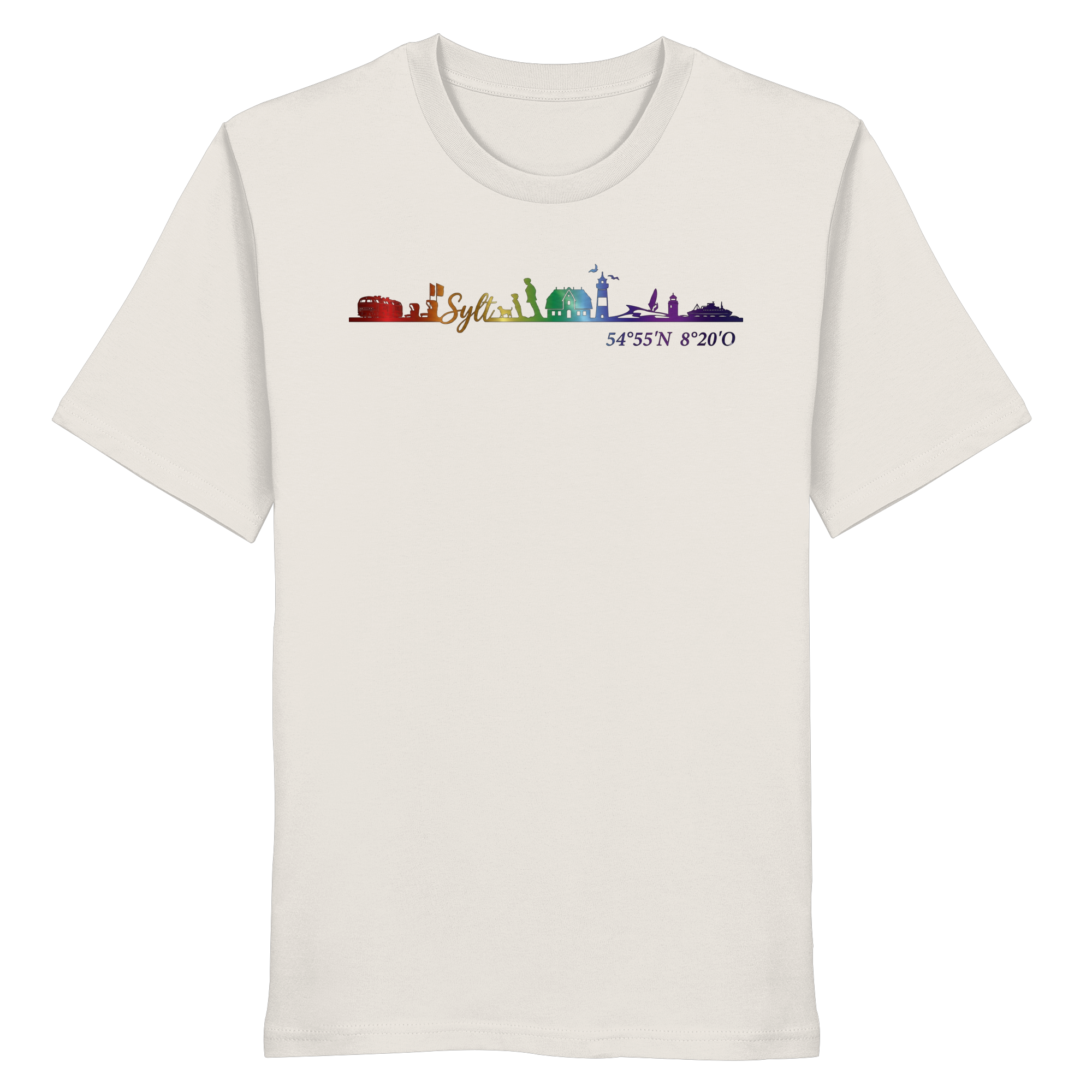 Skyline IV ~ Sylt ist bunt - Premium T-Shirt