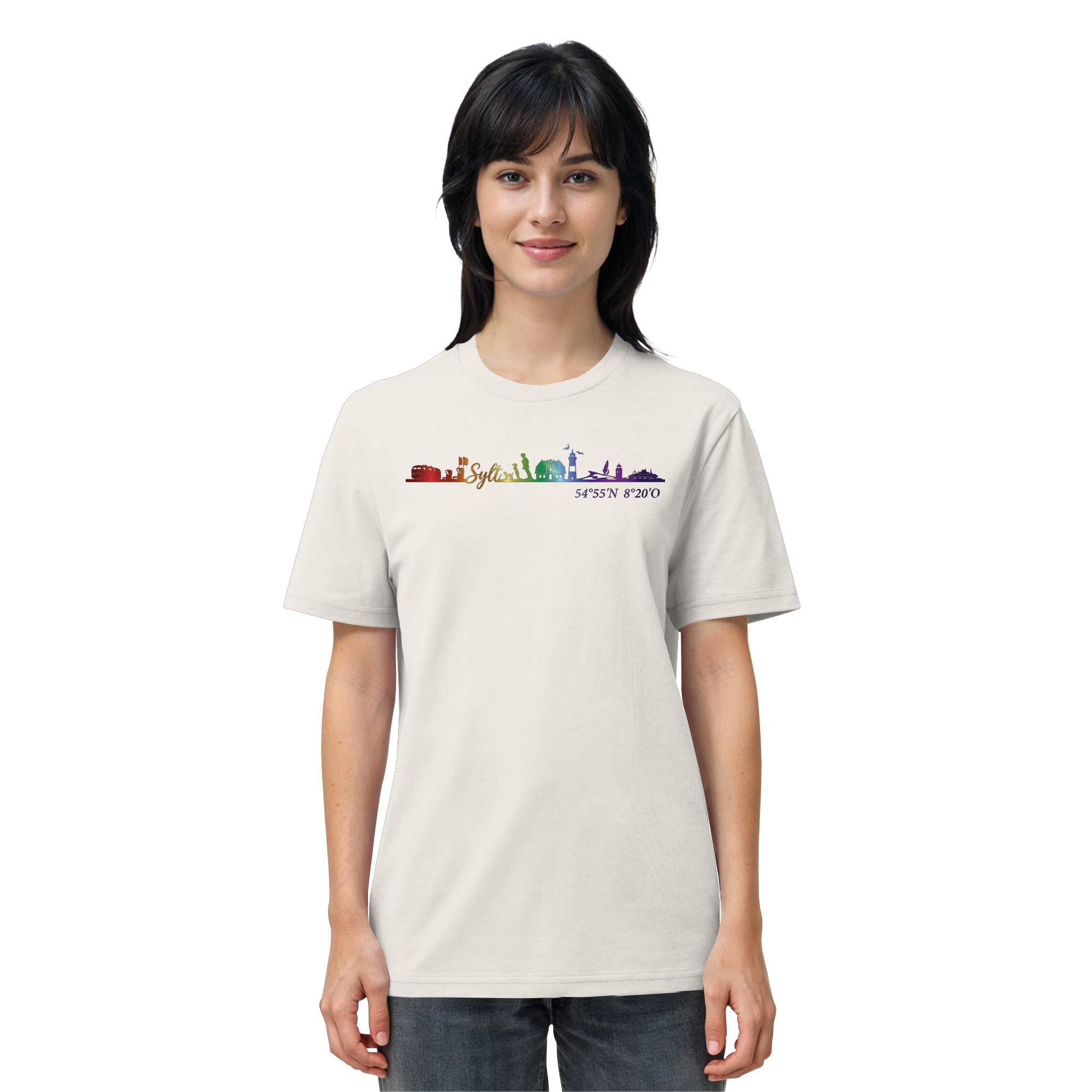 Skyline IV ~ Sylt ist bunt - Premium T-Shirt