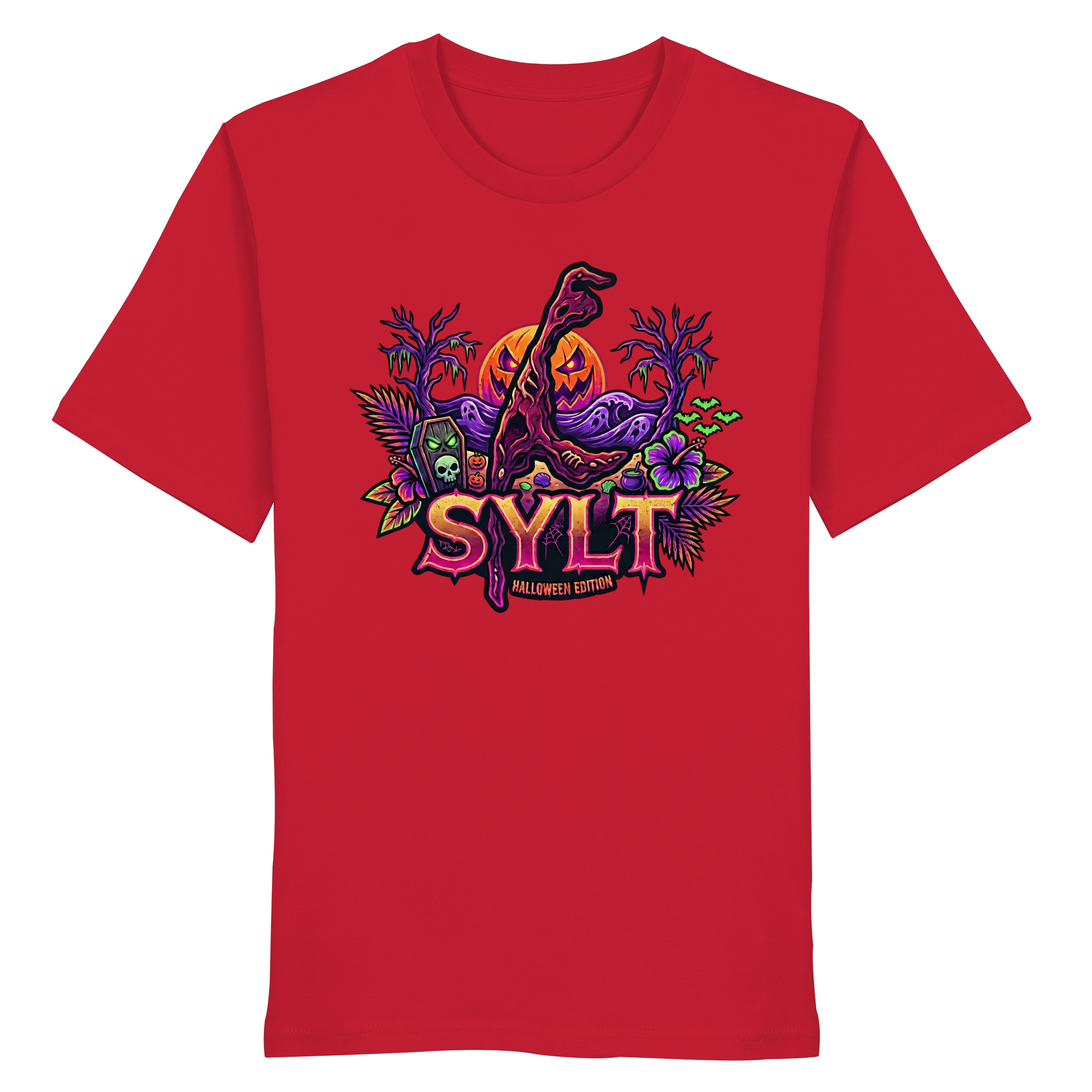 🎃 SYLT HALLOWEEN EDITION – PREMIUM T-SHIRT (Brustprint)