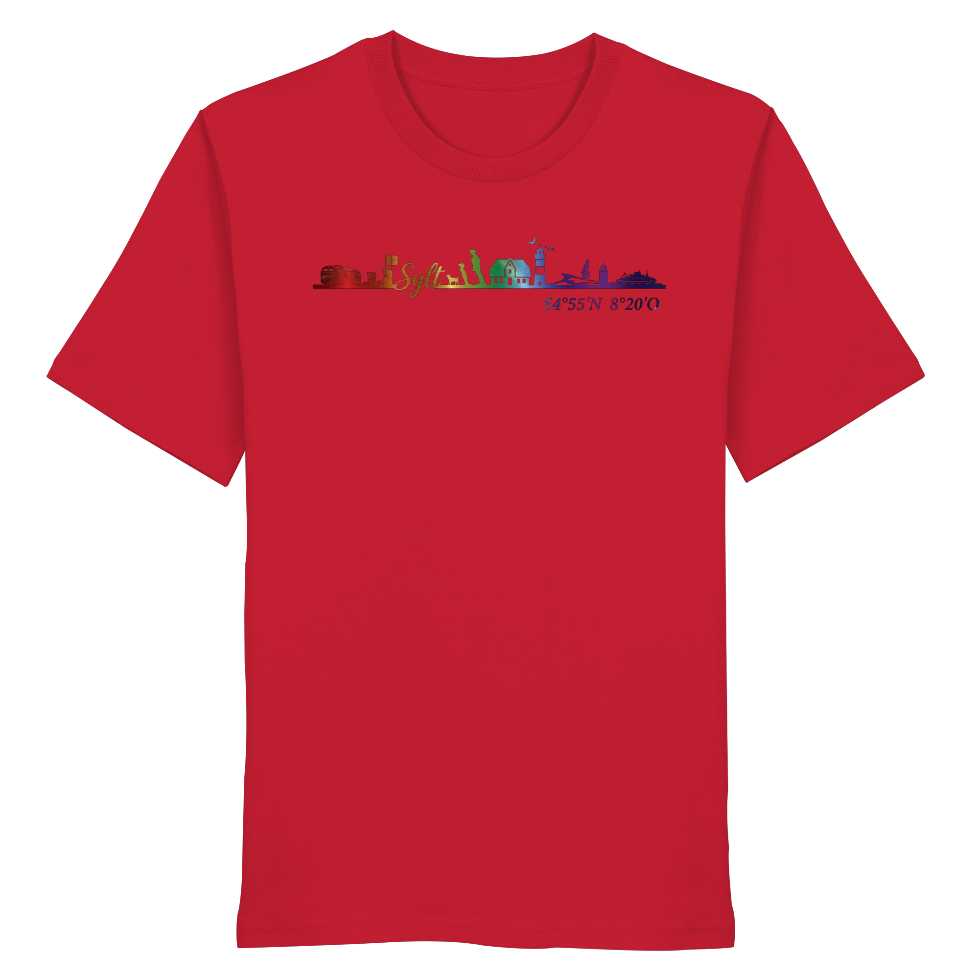 Skyline IV ~ Sylt ist bunt - Premium T-Shirt