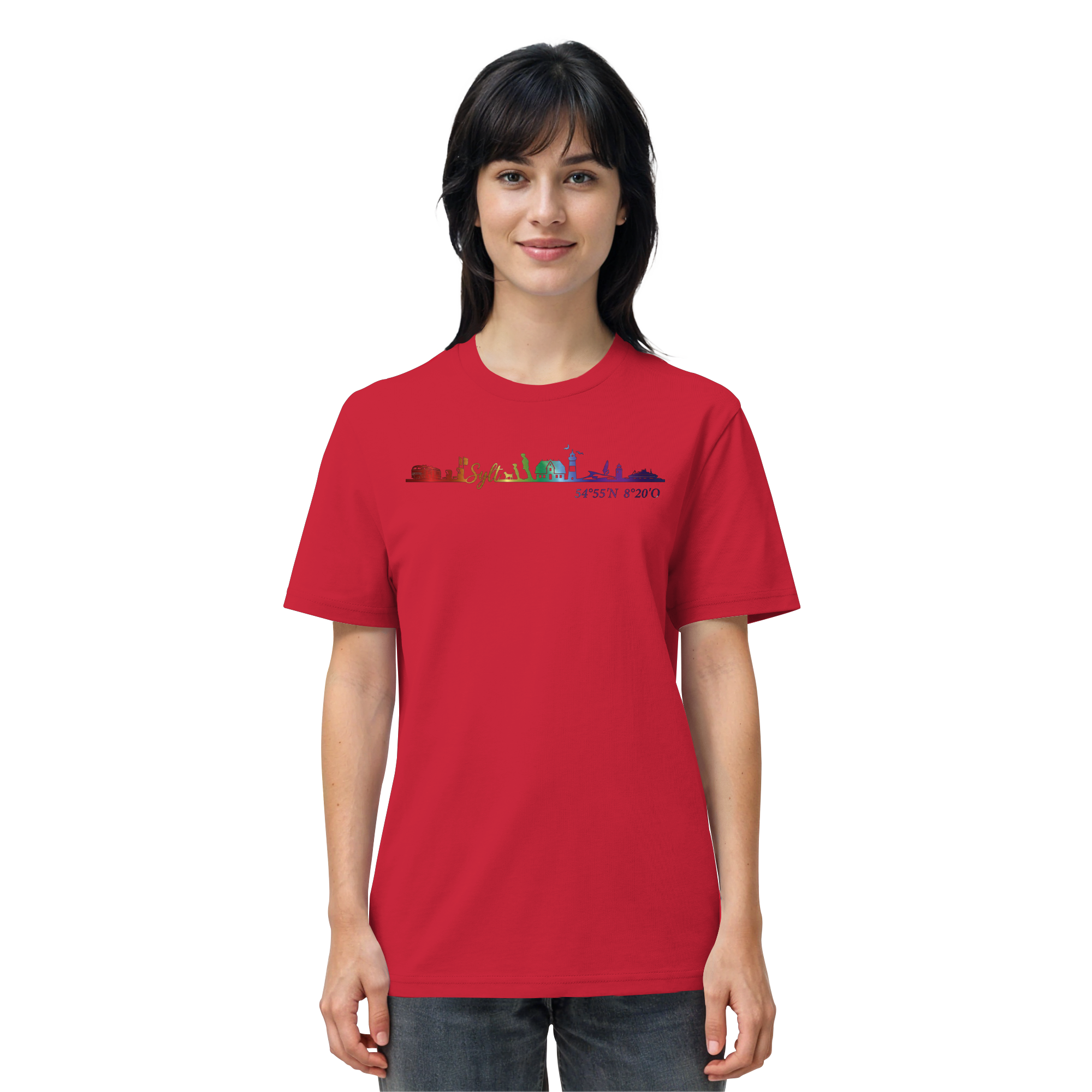 Skyline IV ~ Sylt ist bunt - Premium T-Shirt