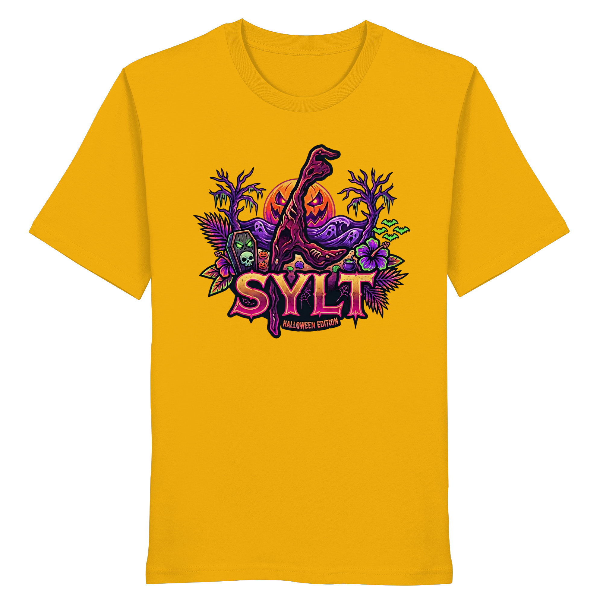 🎃 SYLT HALLOWEEN EDITION – PREMIUM T-SHIRT (Brustprint)
