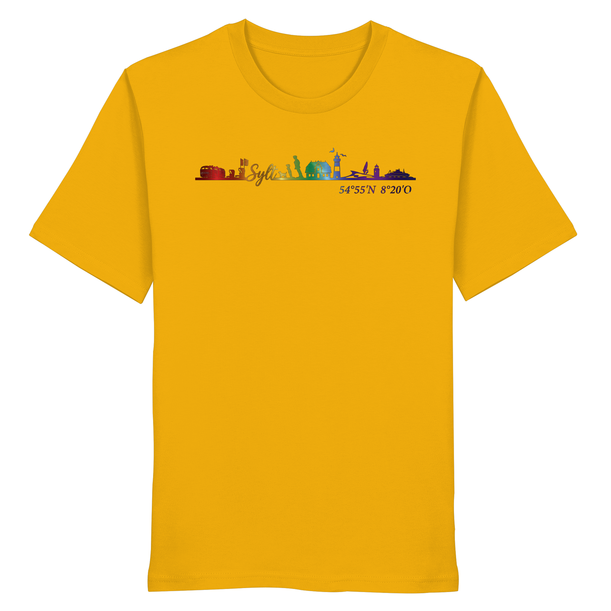 Skyline IV ~ Sylt ist bunt - Premium T-Shirt