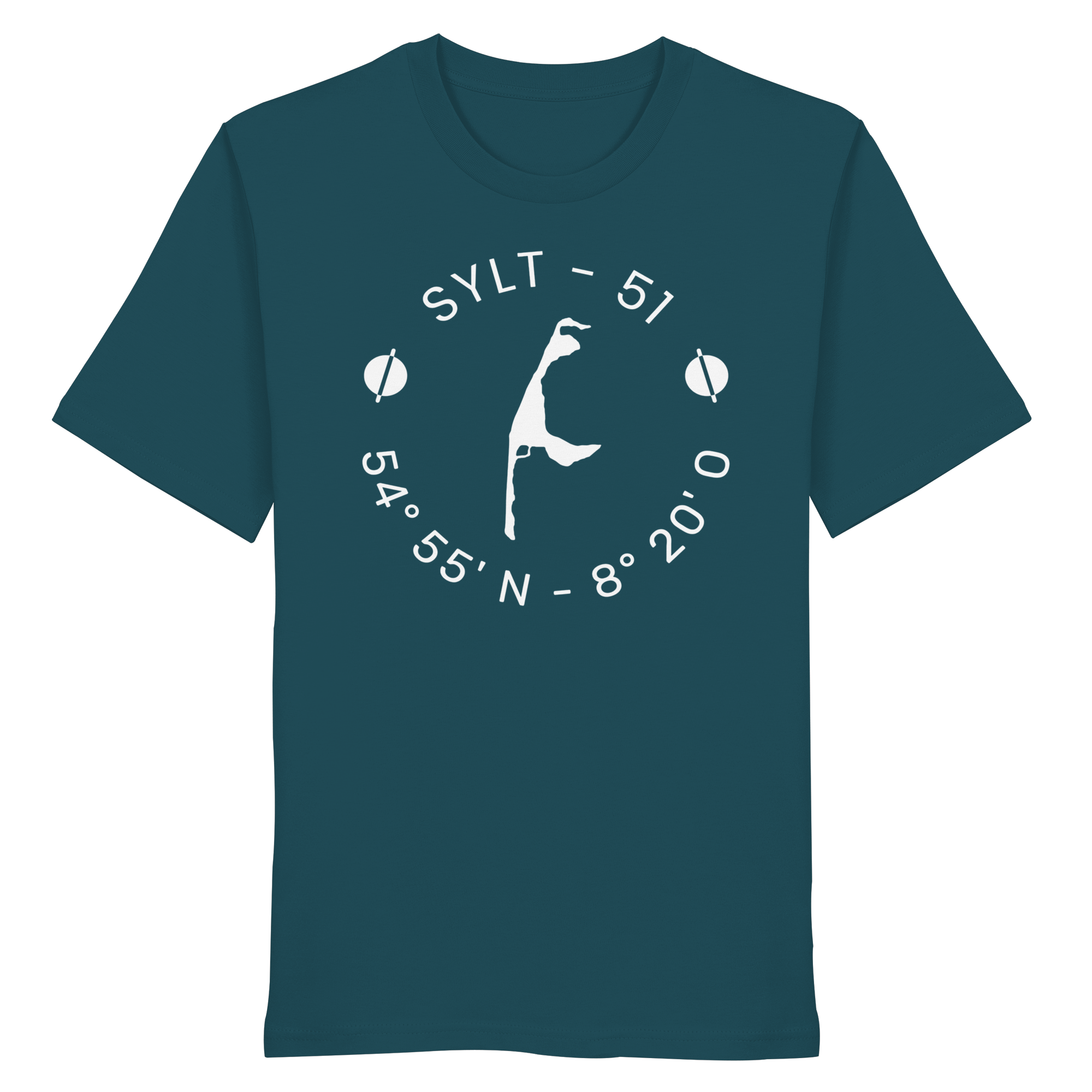 Sylter Heimathafen (rund-front) - Basic Shirt