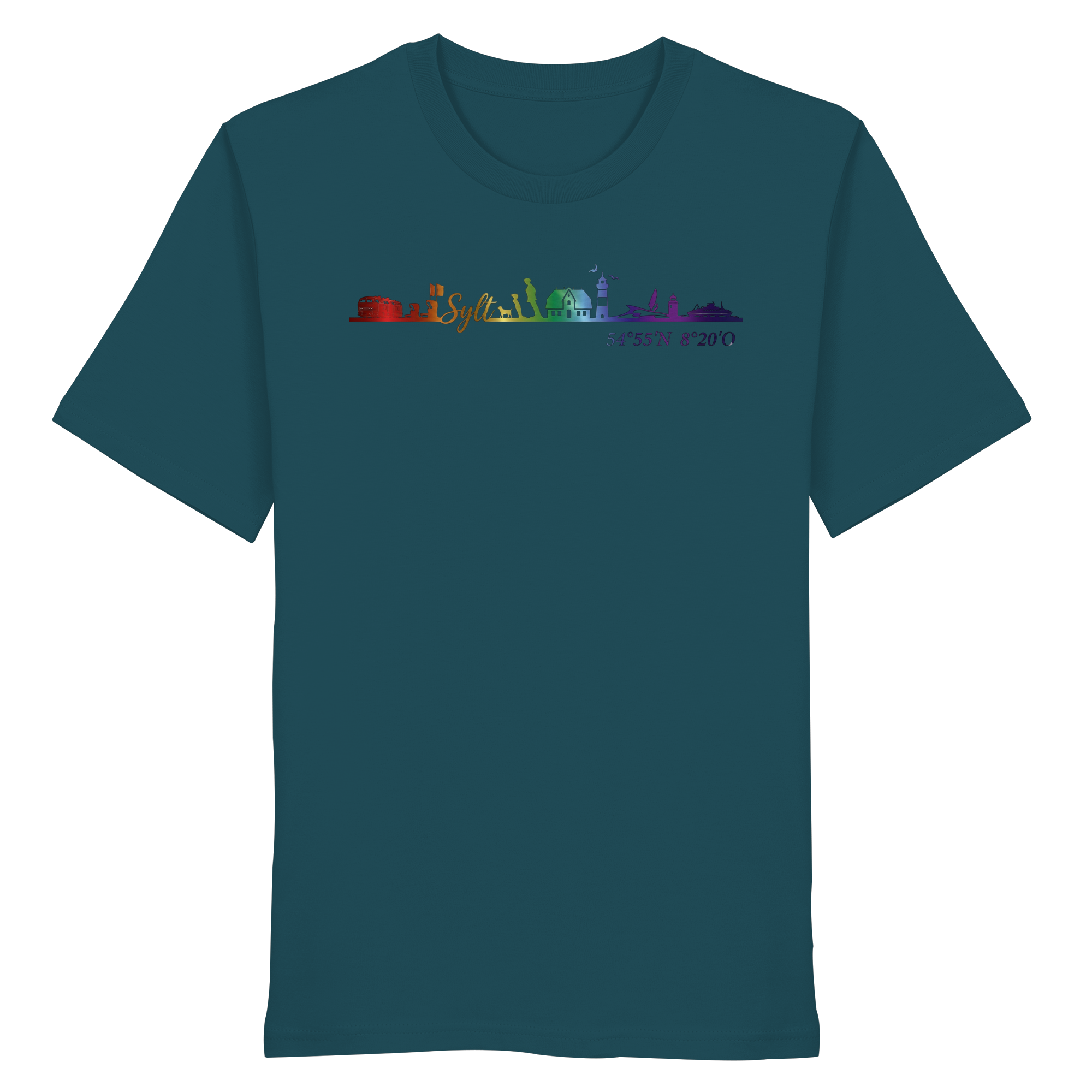 Skyline IV ~ Sylt ist bunt - Premium T-Shirt