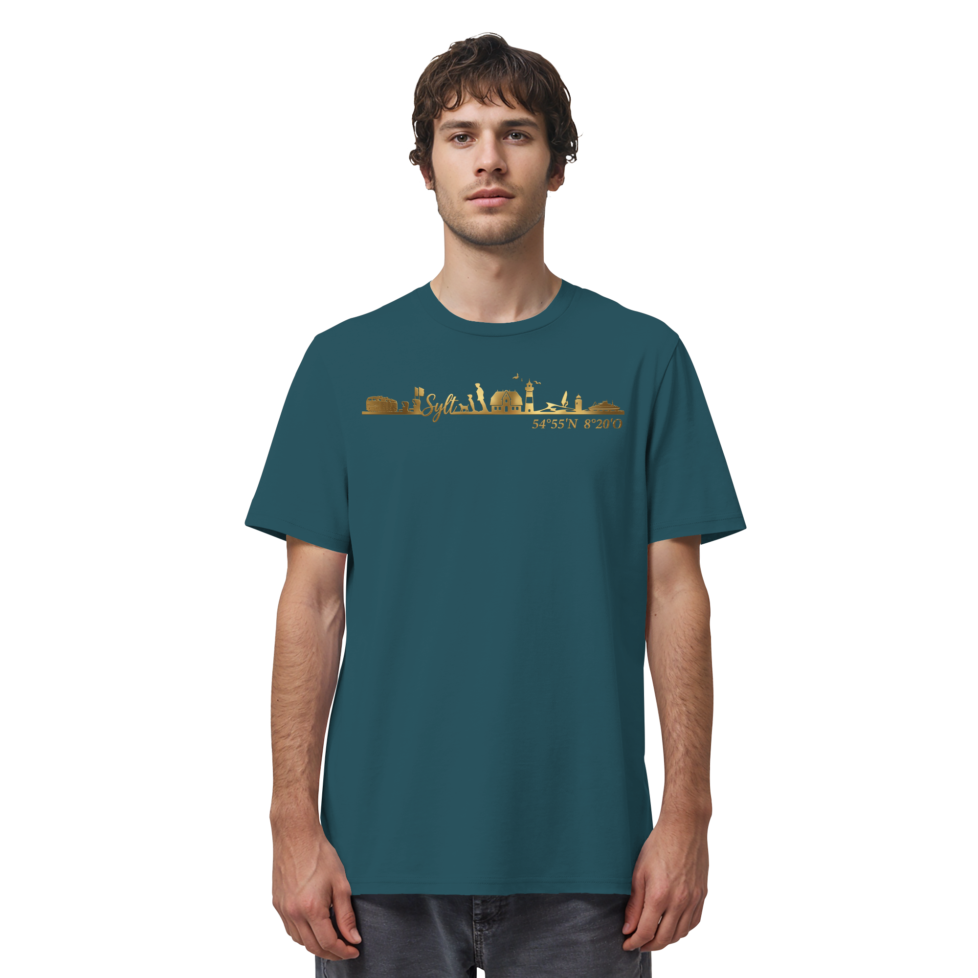 Skyline III - Premium T-Shirt GoldArt
