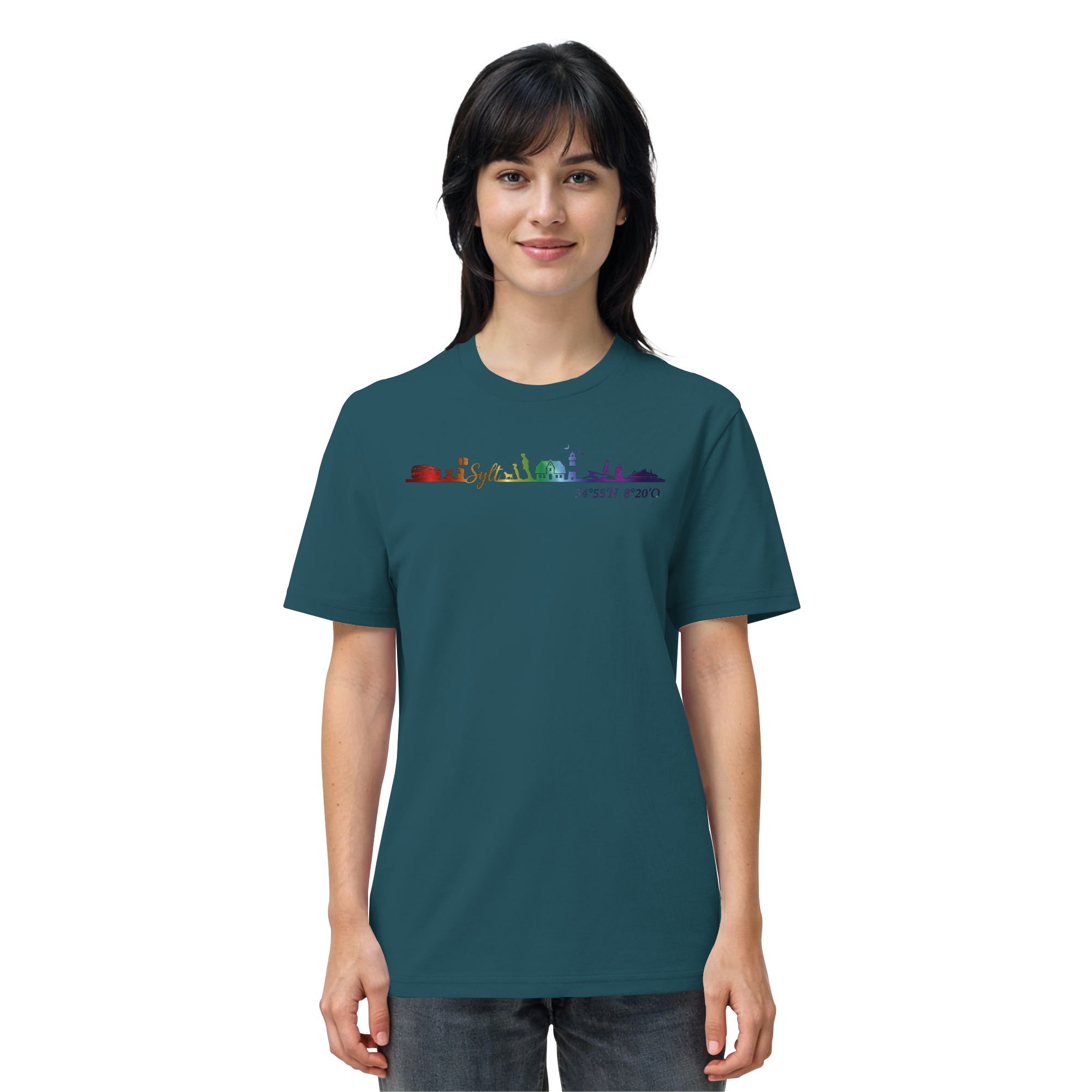 Skyline IV ~ Sylt ist bunt - Premium T-Shirt