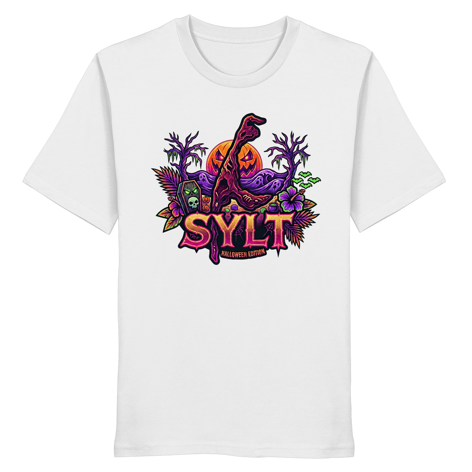🎃 SYLT HALLOWEEN EDITION – PREMIUM T-SHIRT (Brustprint)