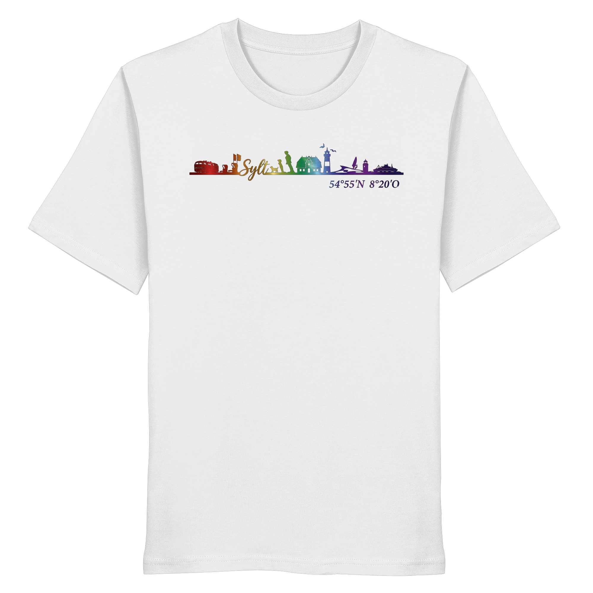Skyline IV ~ Sylt ist bunt - Premium T-Shirt