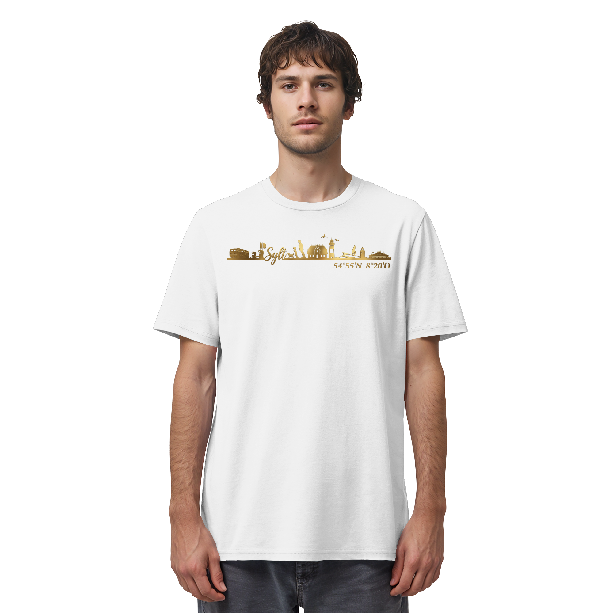 Skyline III - Premium T-Shirt GoldArt