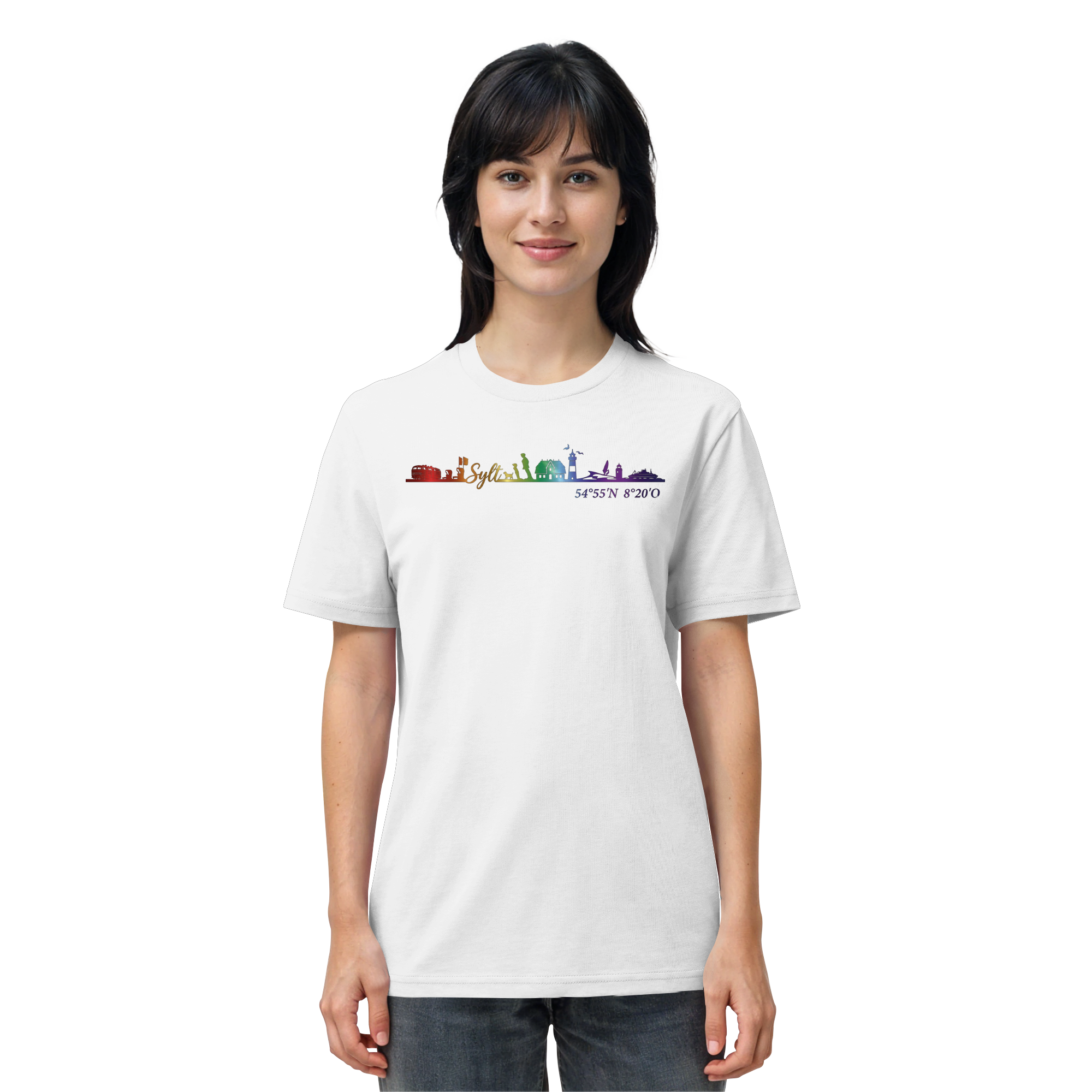 Skyline IV ~ Sylt ist bunt - Premium T-Shirt