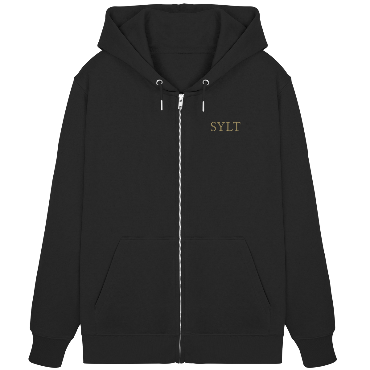 Bruststick & Goldprint Rücken - Organic Premium Zipper