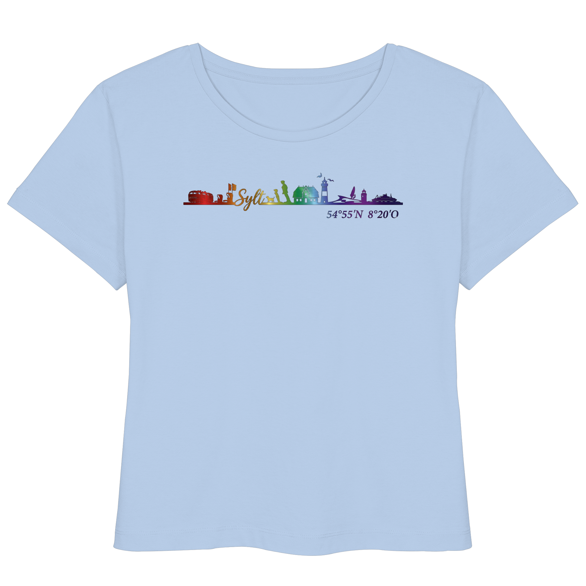 Skyline IV ~ Sylt ist bunt - Frauen Lightweight T-Shirt