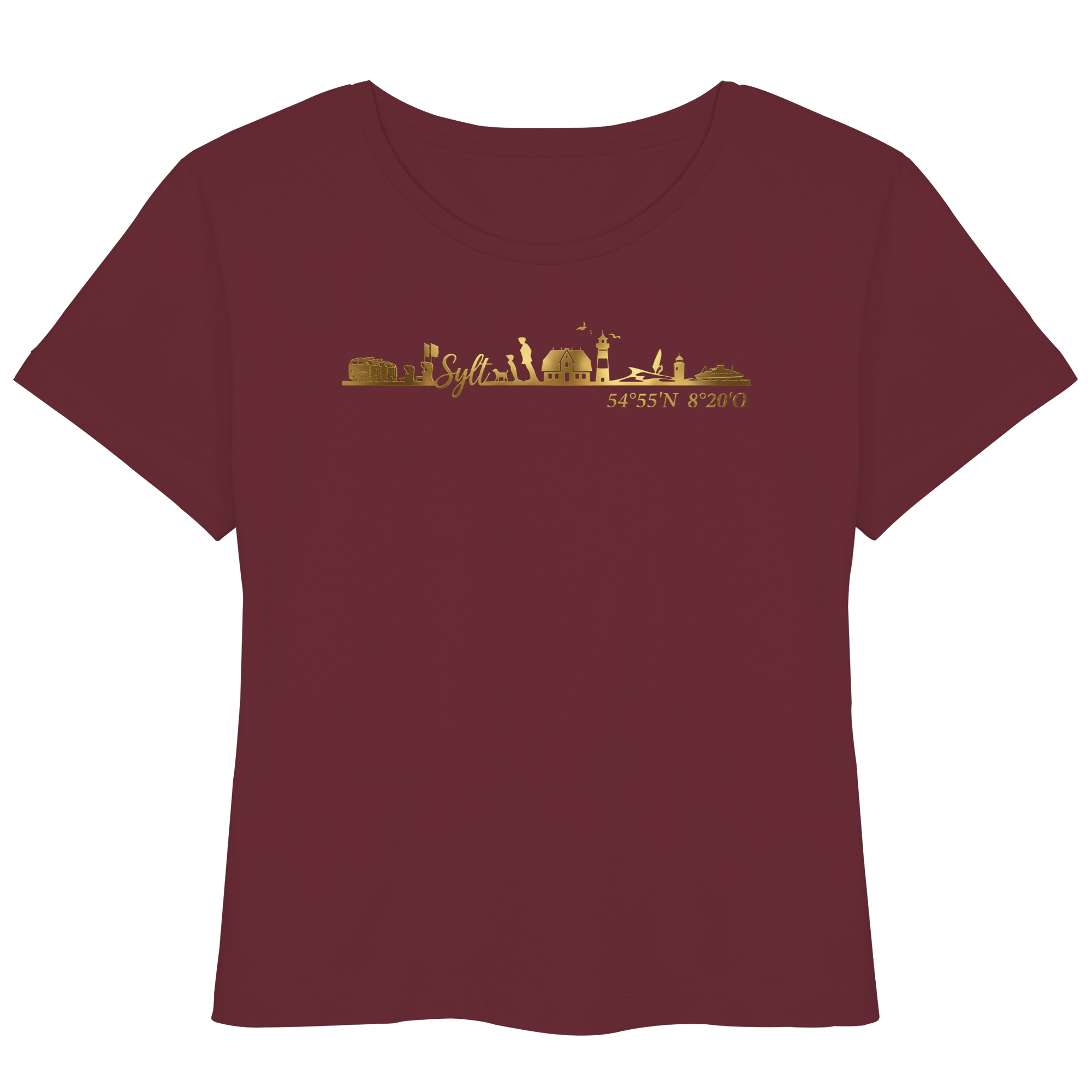 Skyline III - Womens Organic Lightweight T-Shirt