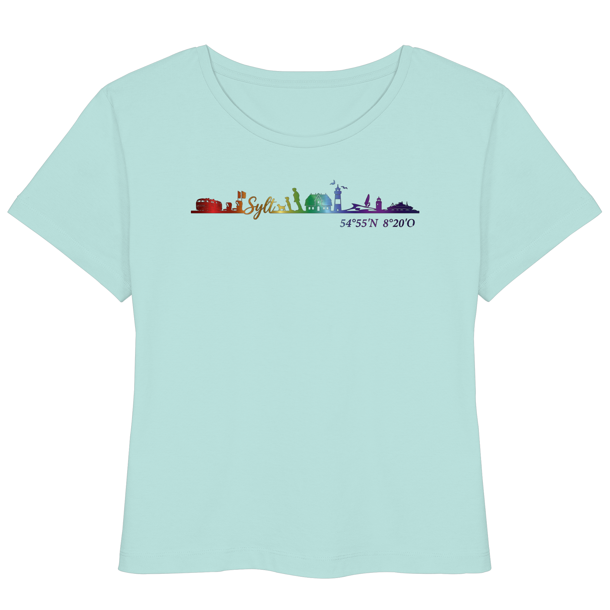 Skyline IV ~ Sylt ist bunt - Frauen Lightweight T-Shirt