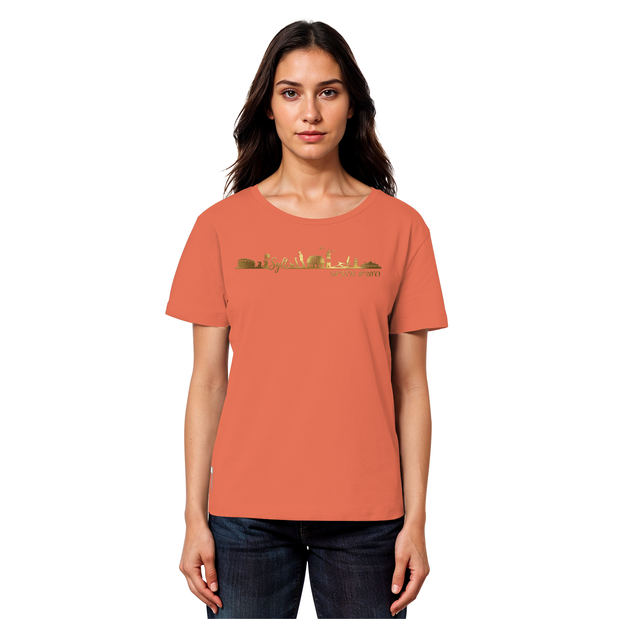 Skyline III - Womens Organic Lightweight T-Shirt