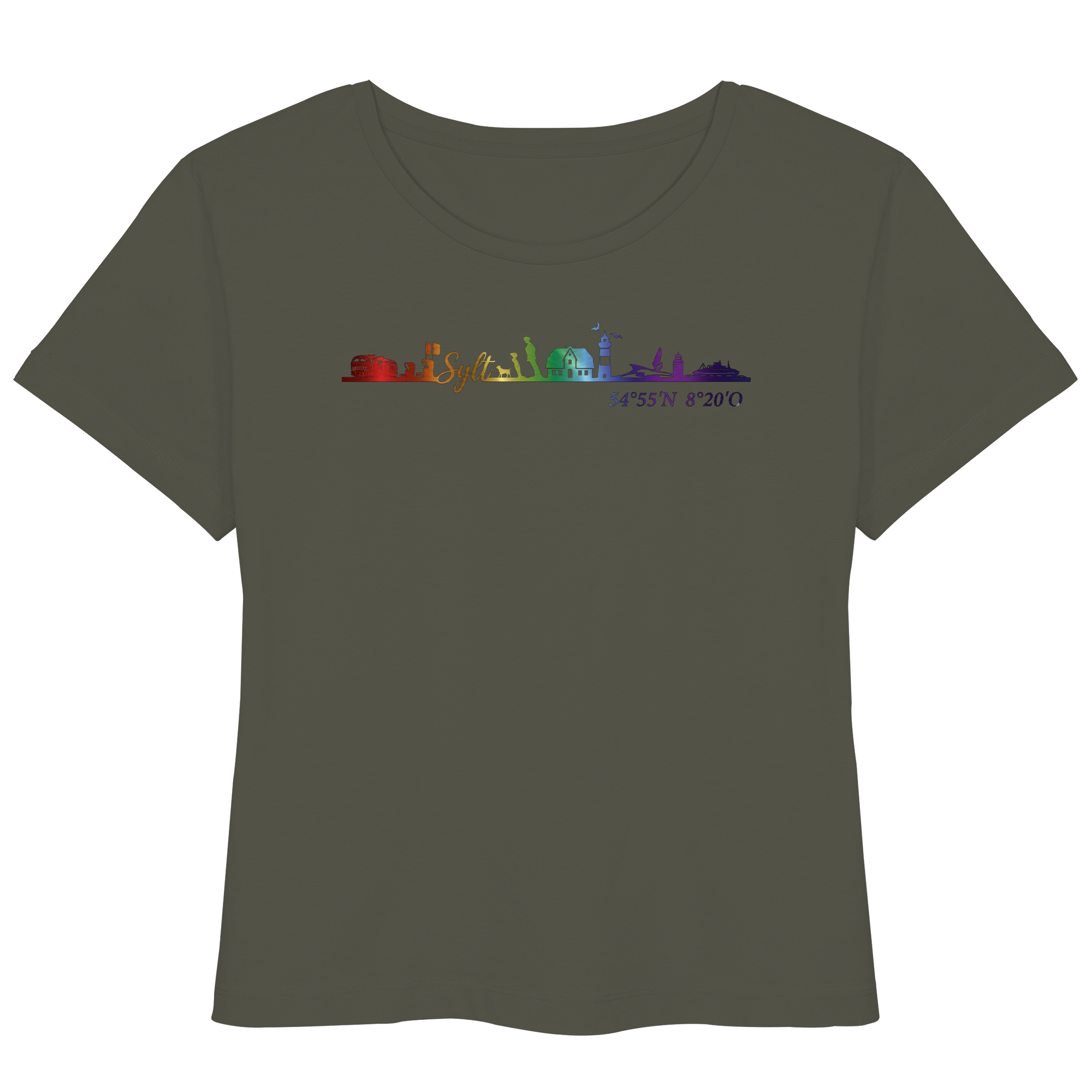 Skyline IV ~ Sylt ist bunt - Frauen Lightweight T-Shirt